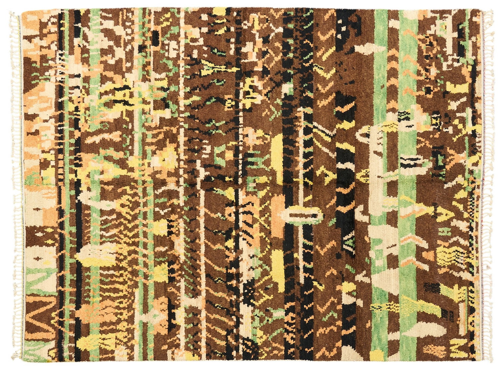 Hand-Knotted Area Rug, 11 ft. 1 in. x 8 ft. 2 in: Hand-knotted area rug 11 ft. 1 in. x 8 ft. 2 in Provenance: Property from a home in Houston, Texas