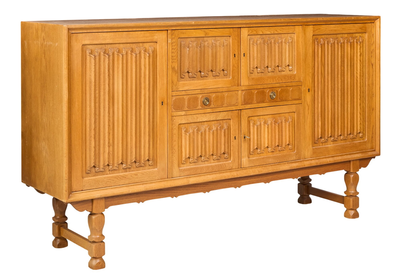 Danish Mid-Century Oak Credenza (1 of 5)
