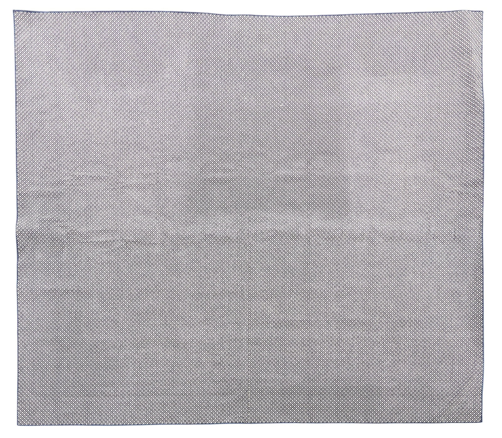 Black & White Area Rug, 15 ft. 4 in. x 13 ft. 8 in.: Black and white area rug, with geometric design 15 ft. 4 in. x 13 ft. 8 in. Provenance: Property from a home in San Antonio, Texas