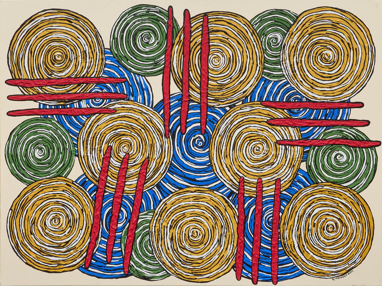 Alicina Vilankulu, "Circles 2" (1 of 3)