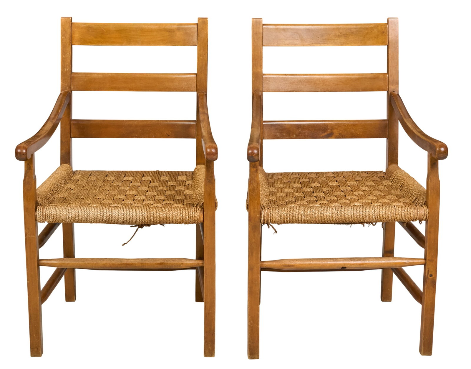 Pair of Woven Armchairs (1 of 3)