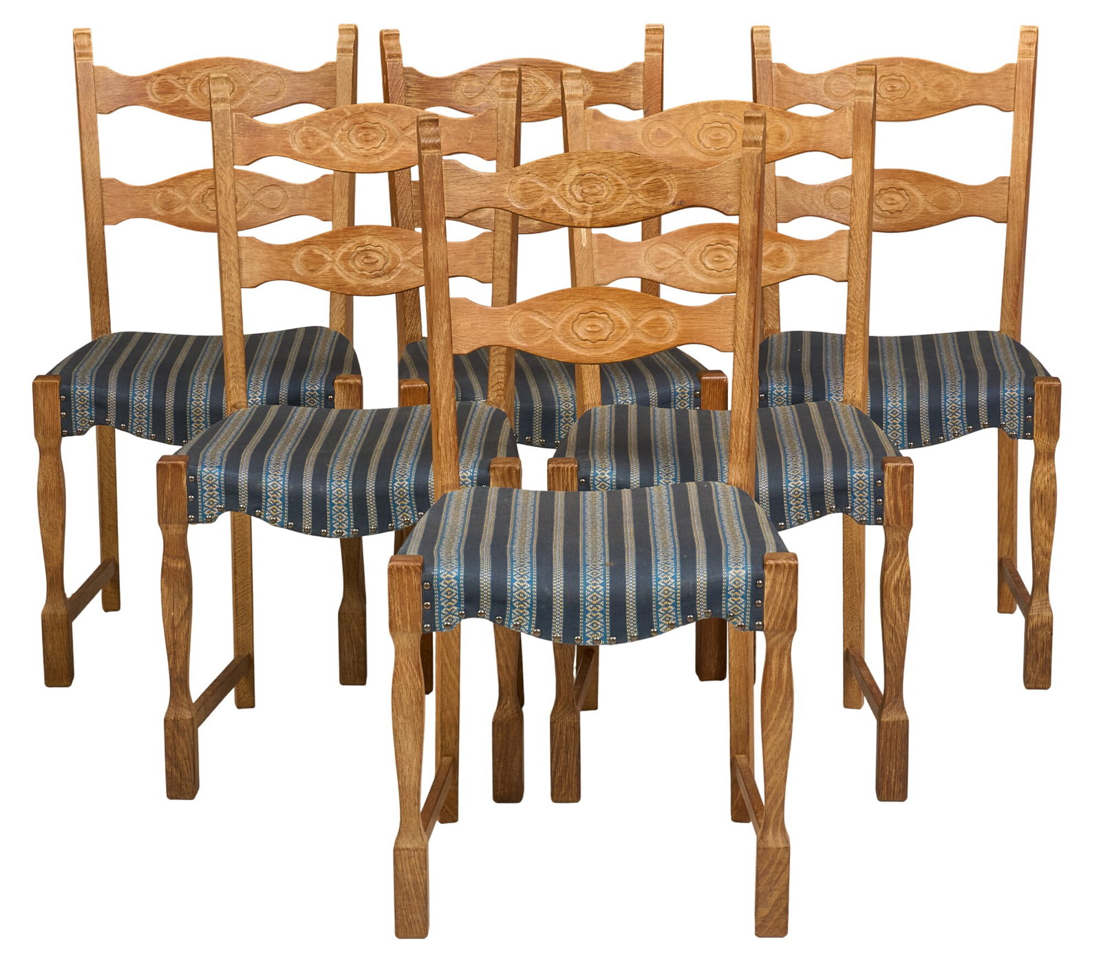 Henning Kjaernulf, (6) Mid-Century Dining Chairs (1 of 3)