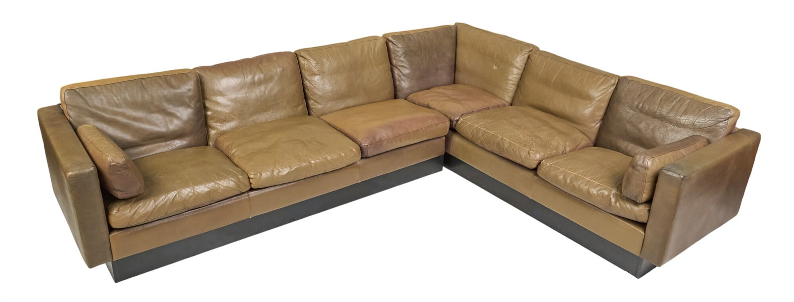 Danish Mid-Century Leather Sectional Sofa (1 of 5)