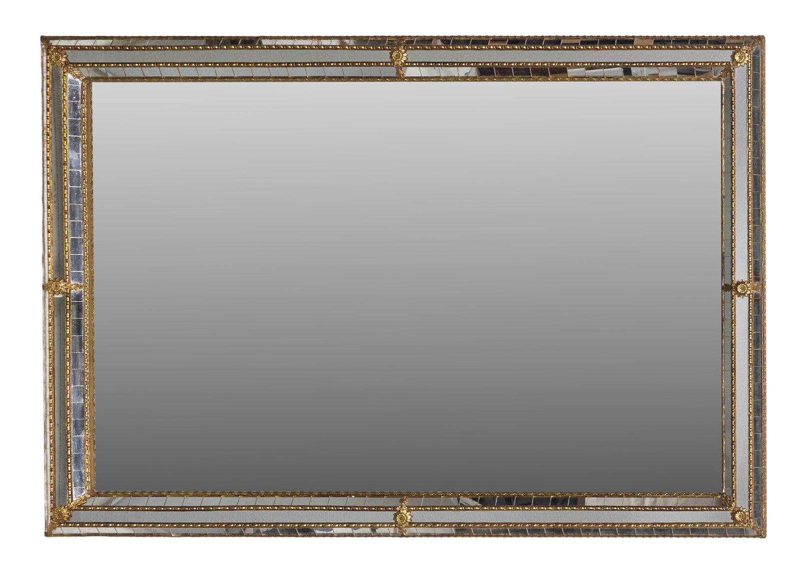 Vintage Brass Frame Mirror (1 of 2)