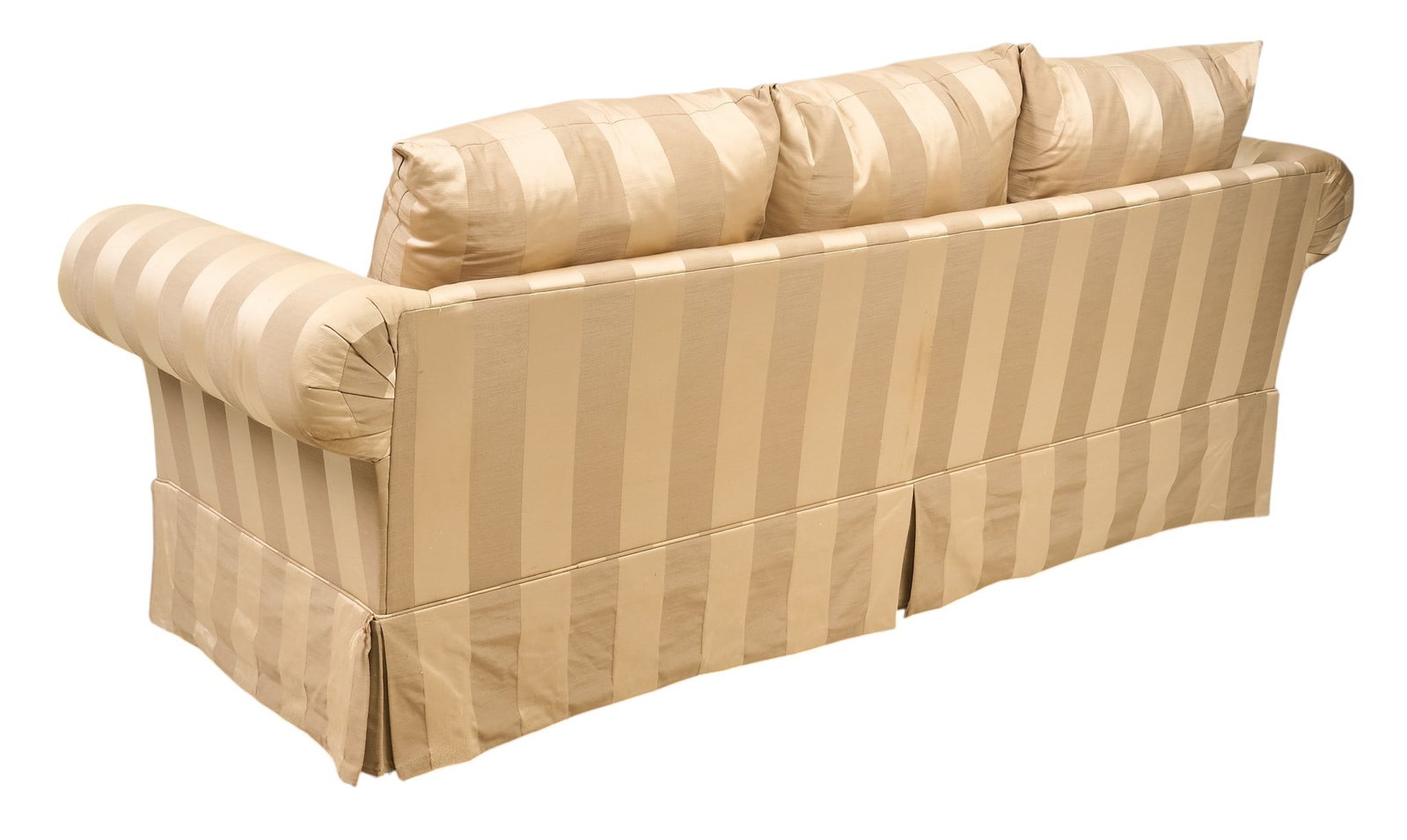 Striped Upholstered Sofa - 4