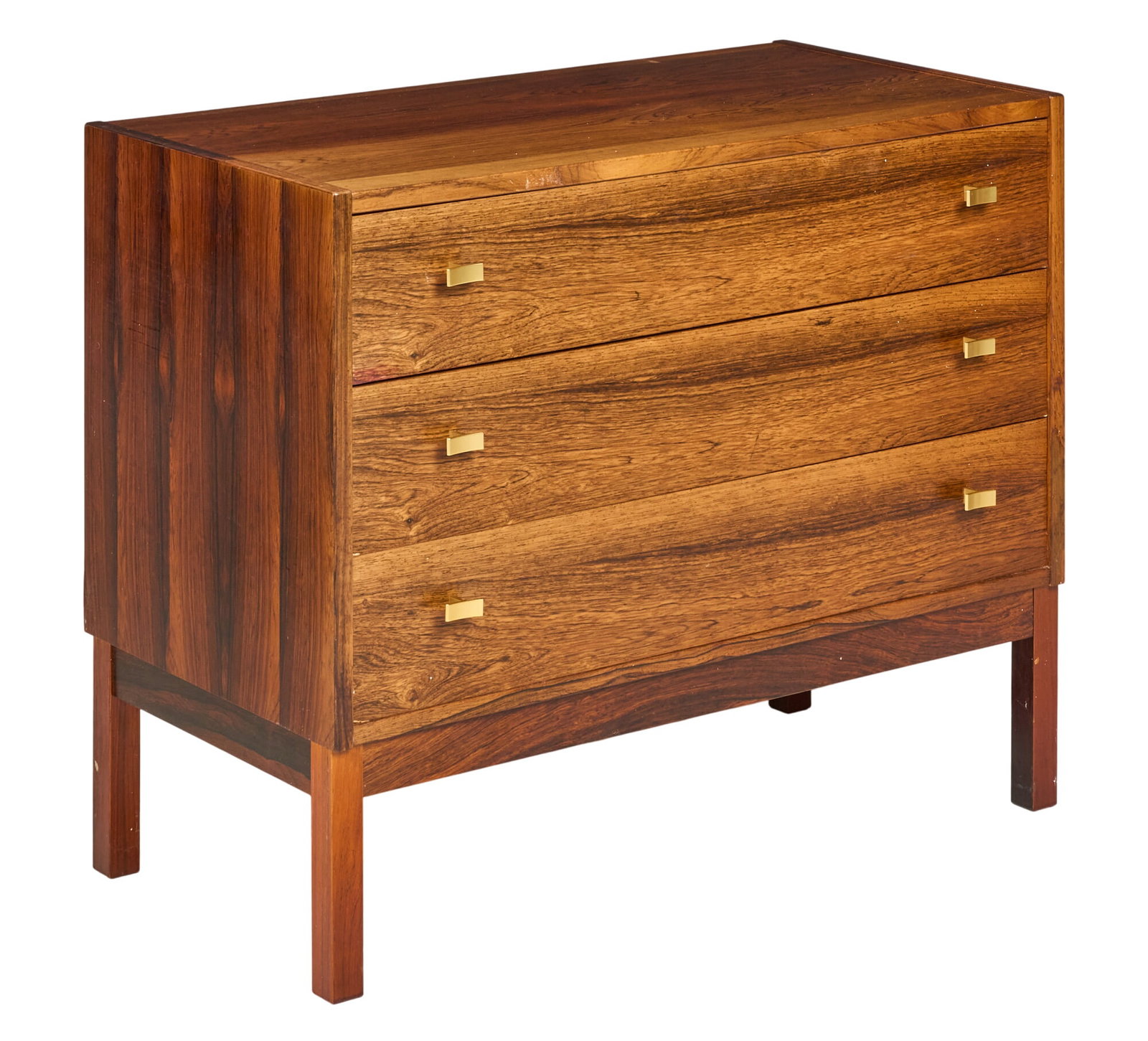 Danish Mid-Century Chest of Drawers: Danish mid-century chest of drawers height 27.5 in. x width 33.5 in. x depth 17 in. 