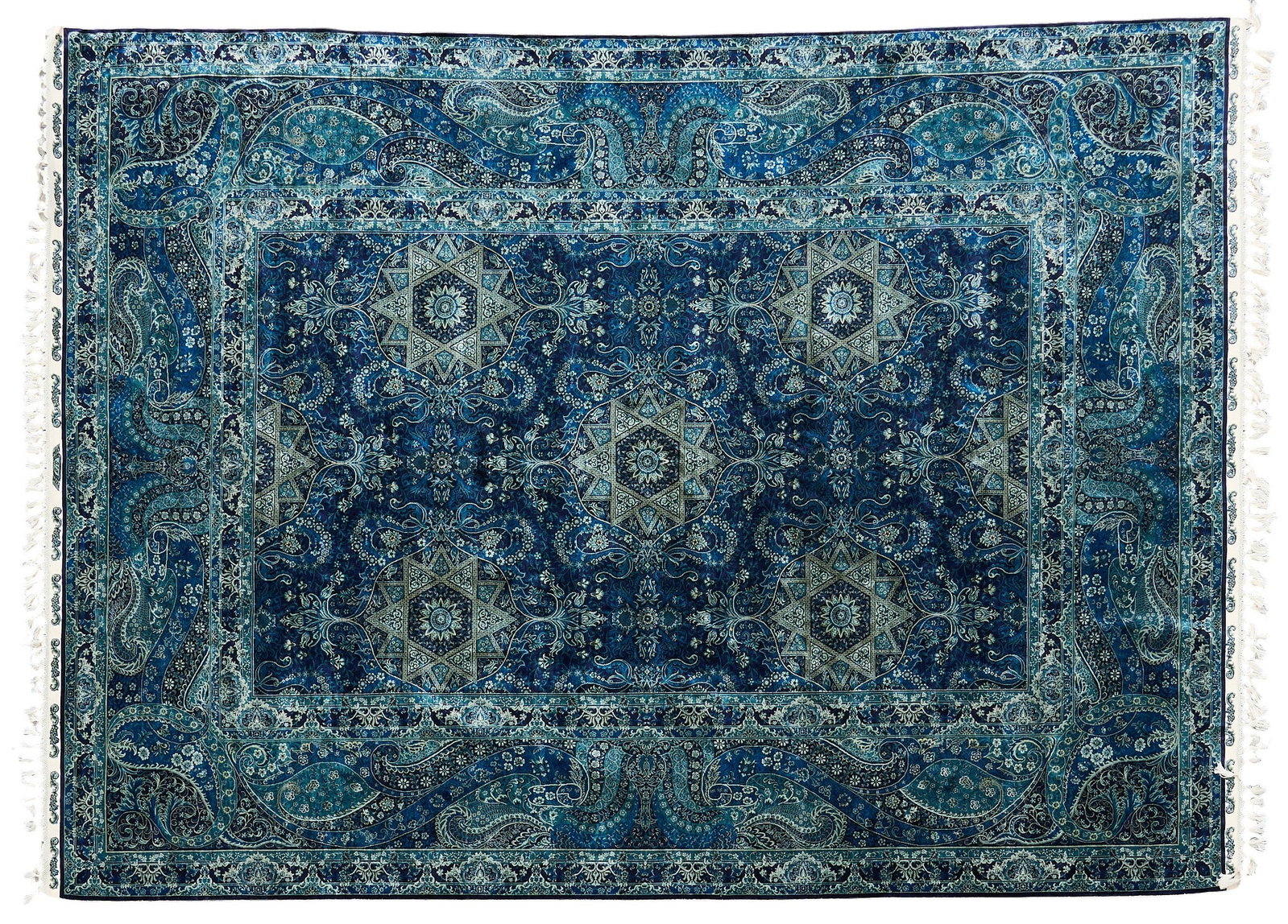Hand-Knotted Oriental Style Estate Rug, 12 ft. 1 in. x 8 ft. 5 in.: Hand-knotted Oriental style estate rug 12 ft. 1 in. x 8 ft. 5 in Provenance: Property from the Estate of Robert A. "Bob" Funk Sr. - trailblazing American businessman,
