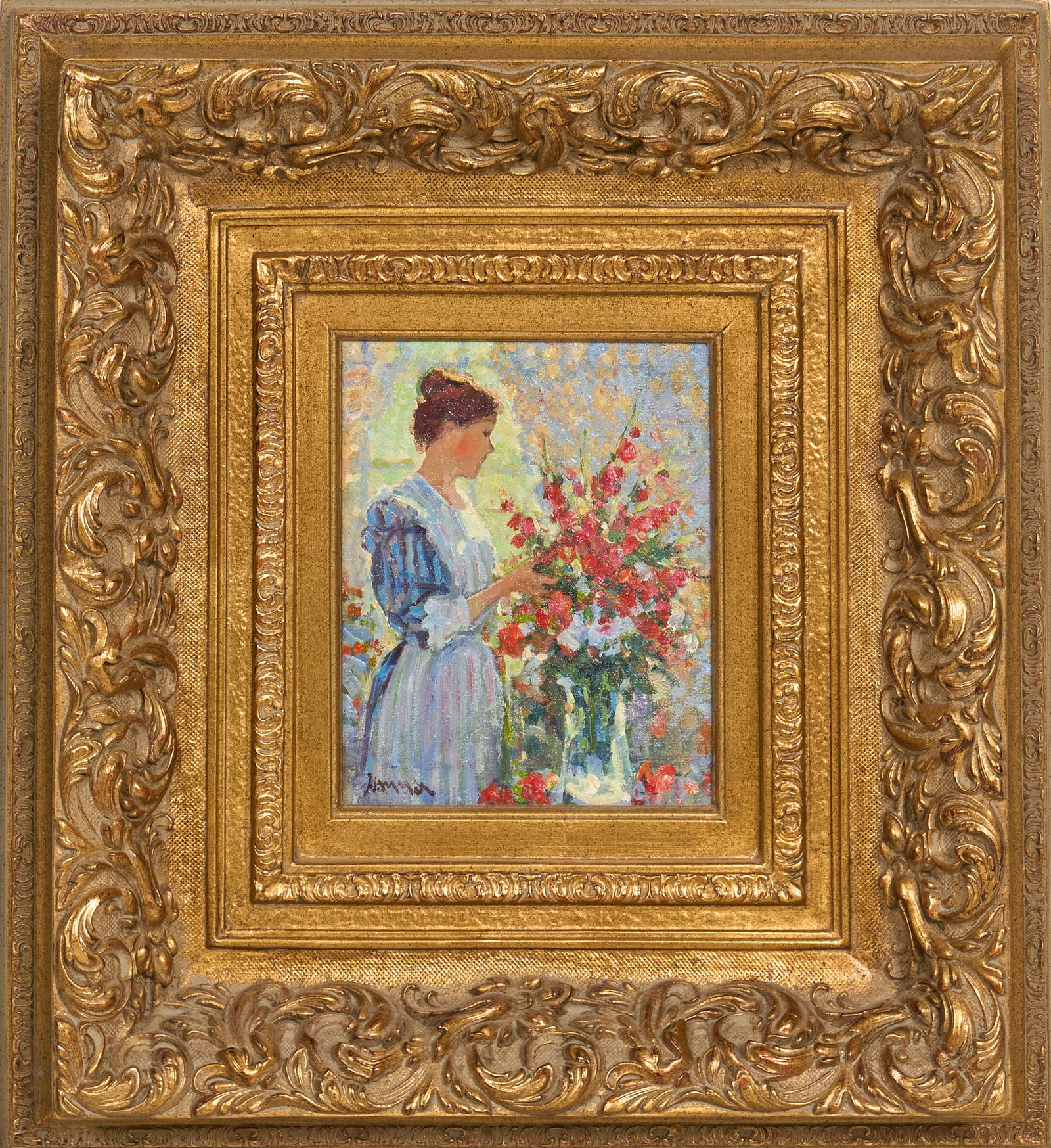 Robert Hamman, "Arranging Flowers" - 2