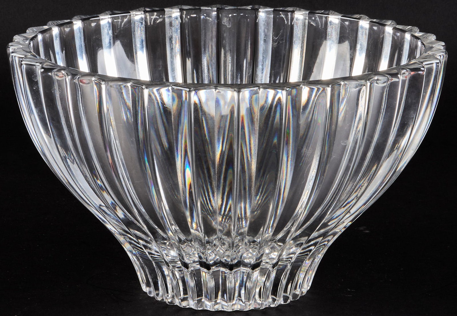 Waterford Marquis Crystal Bowl: Waterford Marquis crystal bowl, marked underneath height 6 in. x width 9.75 in. x depth 9.75 in. Provenance: Property from a home in San Marcus, Texas