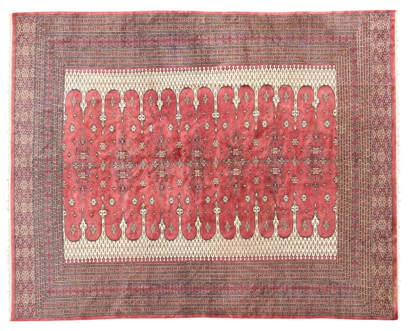 Hand-Knotted Bokhara Rug, 11 ft. 6 in. x 9 ft. 1 in.: Hand-knotted Bokhara rug 11 ft. 6 in. x 9 ft. 1 in. 