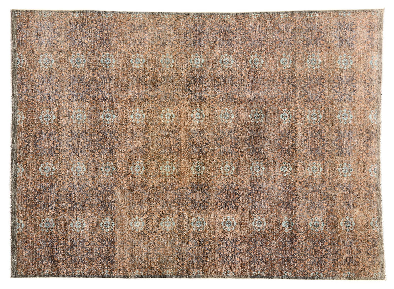 Hand-Woven Flatweave Rug, 13 ft. 5 in. x 9 ft. 8 in.: Hand-woven flatweave estate rug 13 ft. 5 in. x 9 ft. 8 in. Provenance: Property from the Cordillera Ranch home of prominent attorney David J. Arata