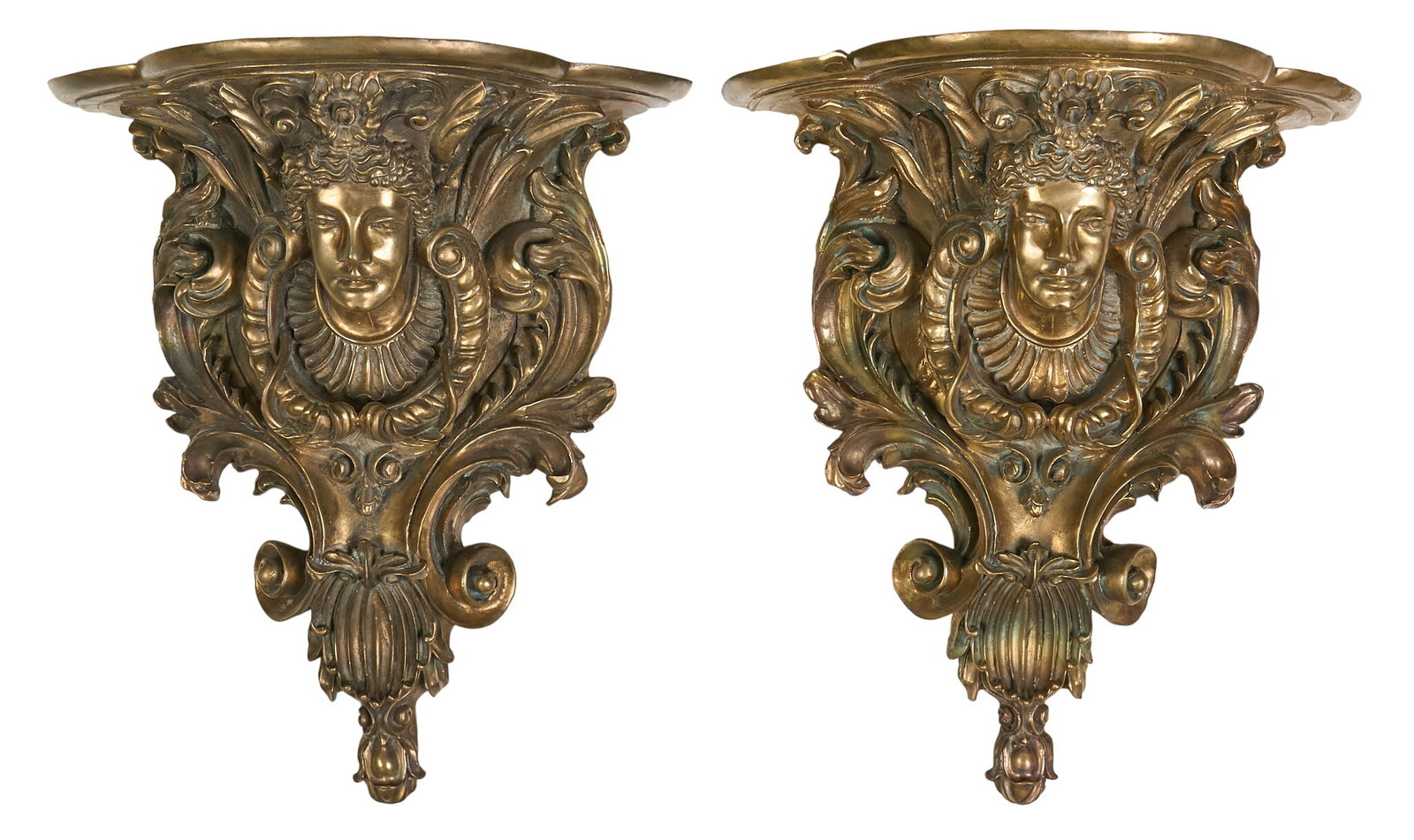 Pair of Classical Style Gilt Shelves (1 of 3)