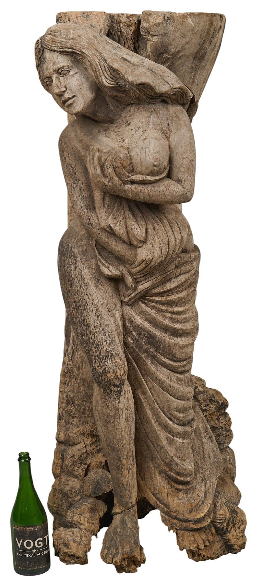 Large Classical Wooden Statue - 2
