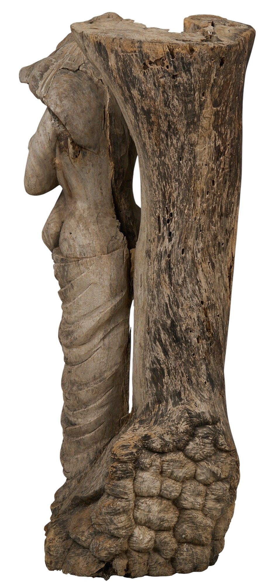 Large Classical Wooden Statue - 3