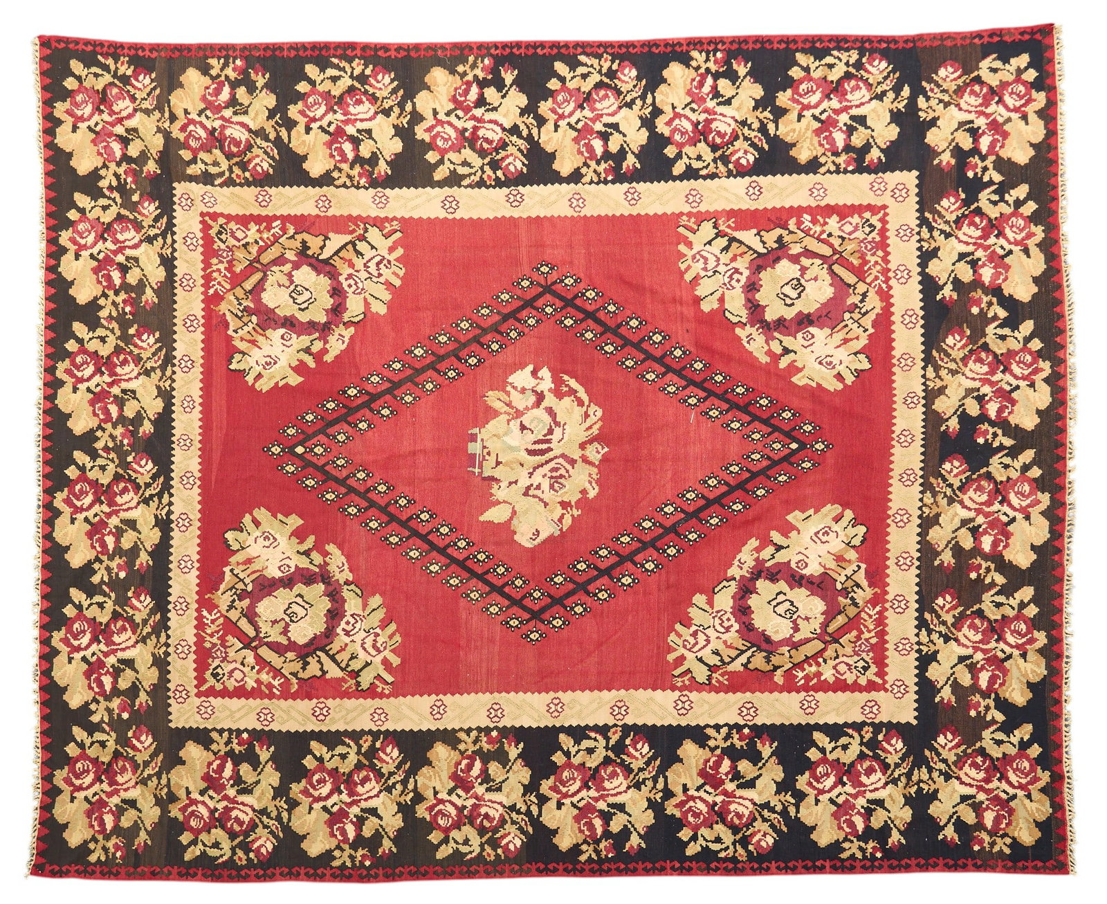 Flatweave Rug, 11 ft. 5 in. x 9 ft. 3 in.: Flatweave rug 11 ft. 5 in. x 9 ft. 3 in. Provenance: Property from a home in Houston, Texas 