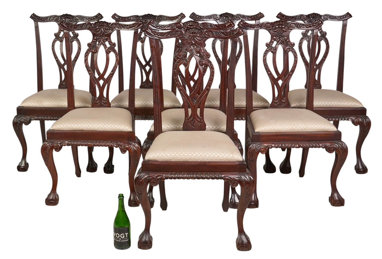 (8) Chippendale Dining Chairs - 2