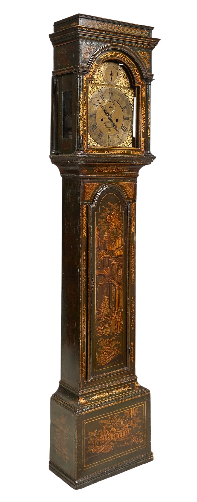 Vintage Inlaid Grandfather Clock (1 of 7)