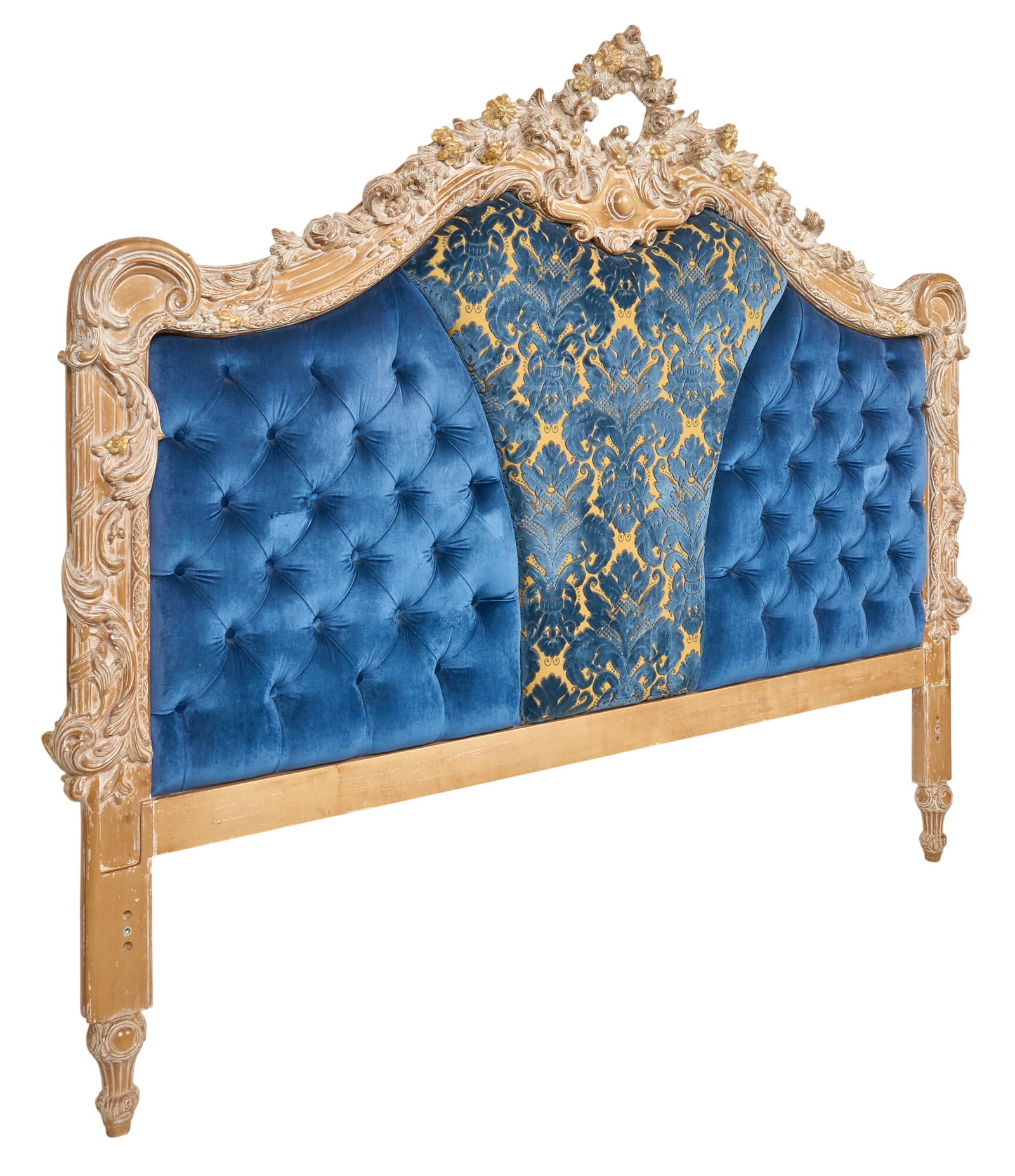 Tufted Blue Headboard - 2