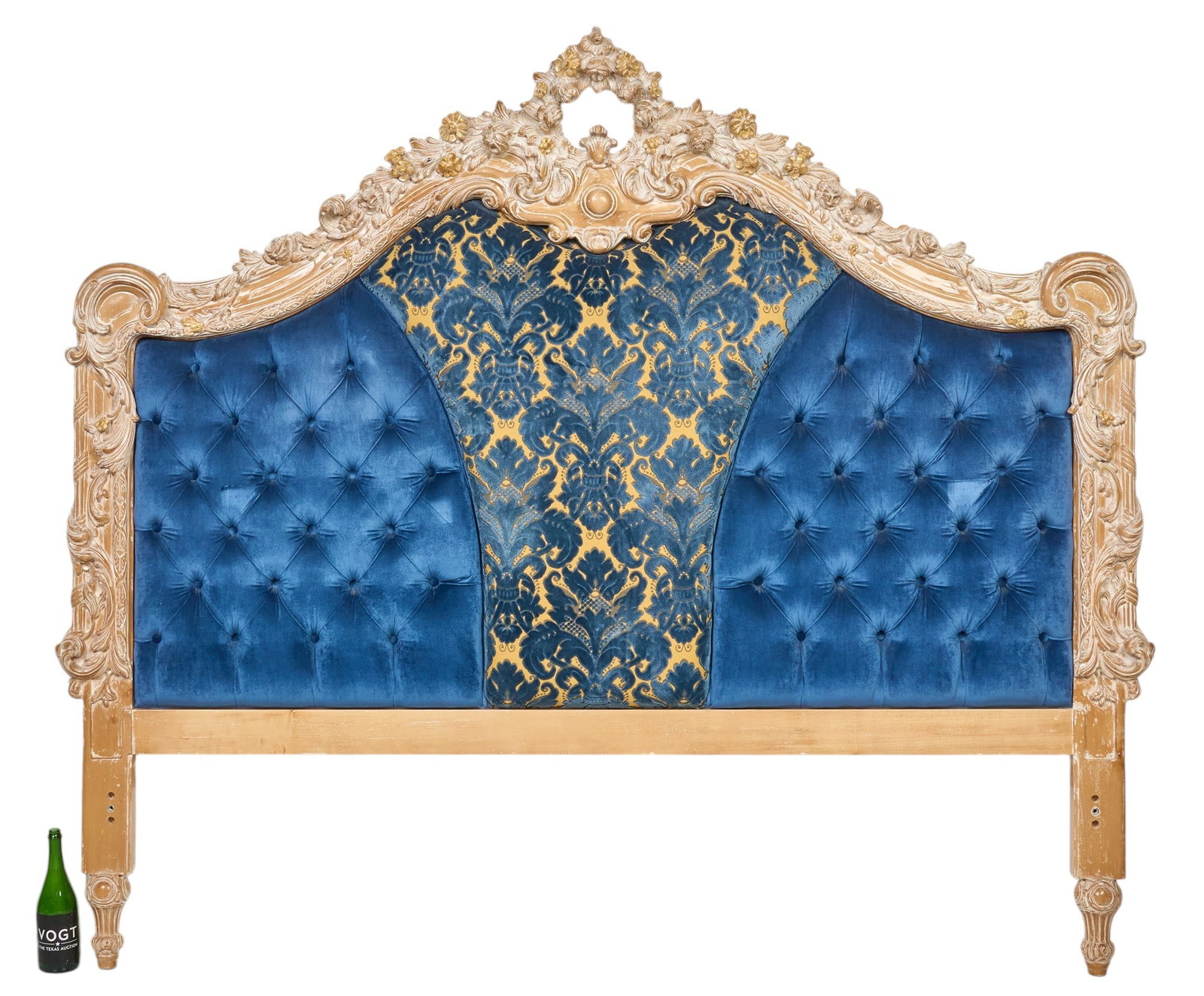 Tufted Blue Headboard - 3