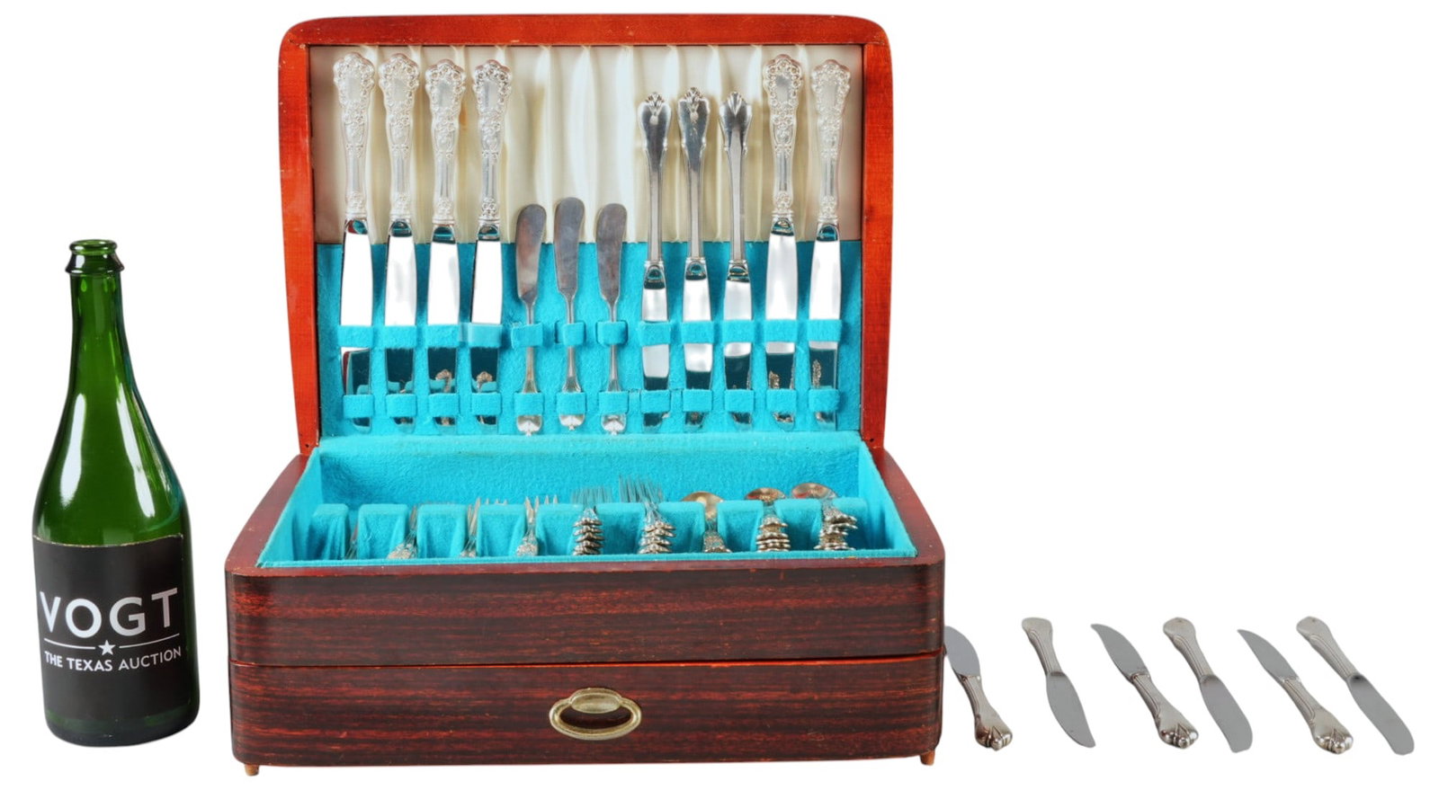 Mixed Sterling Silver 113 pc Flatware Set - 2