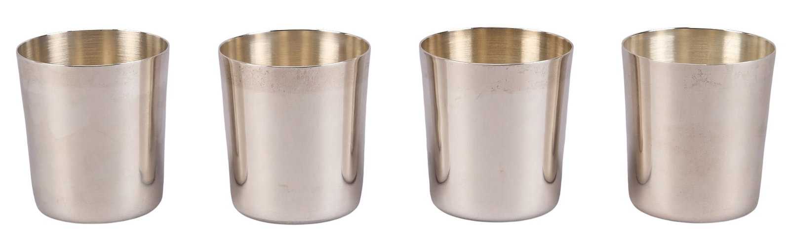 (4) Mexican Taxco Sterling Mint Julep Cups (1 of 4)