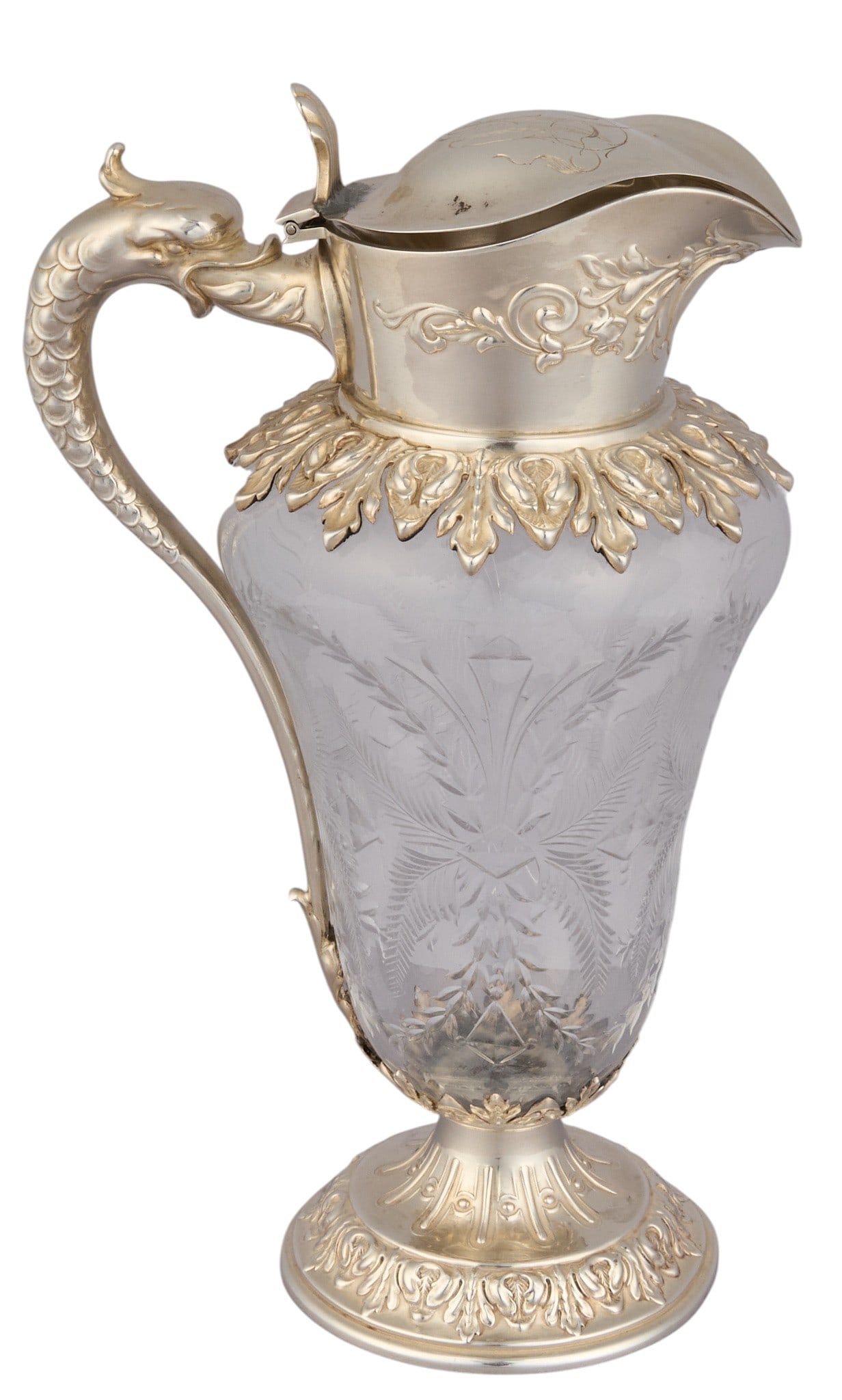 Antique Glass Syrup Pitcher (1 of 4)