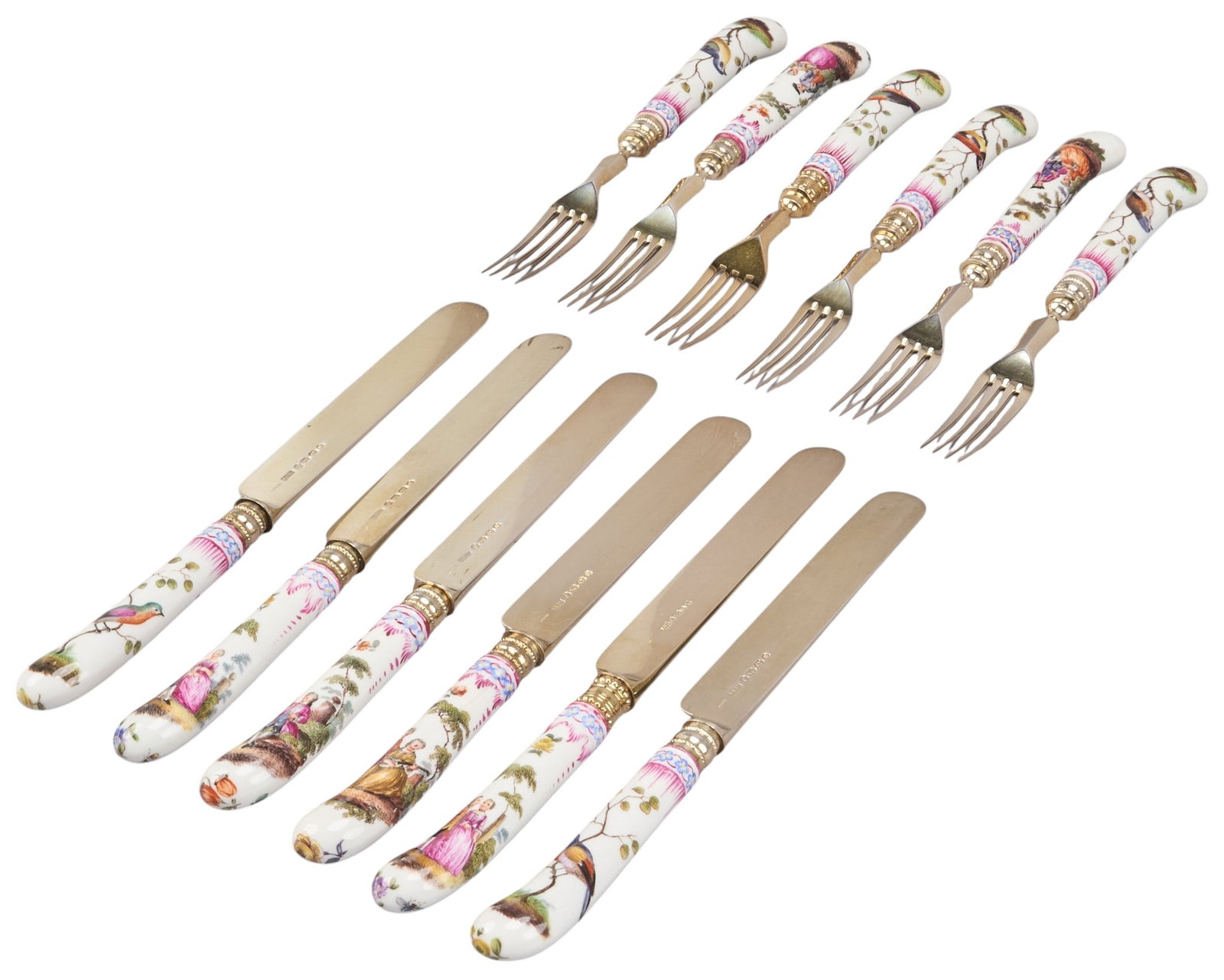 12 Pc Sterling Bladed Fruit Service Set (1 of 11)