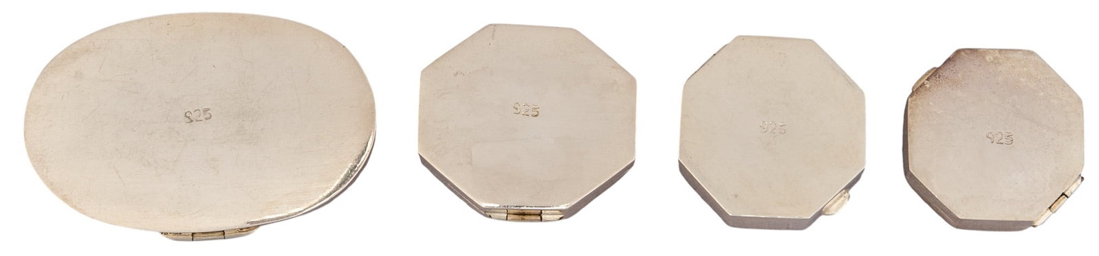 (4) Sterling Silver Pill Boxes - 3