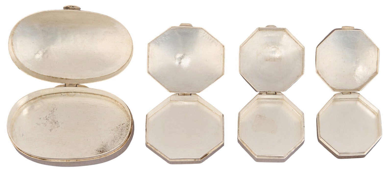 (4) Sterling Silver Pill Boxes - 4
