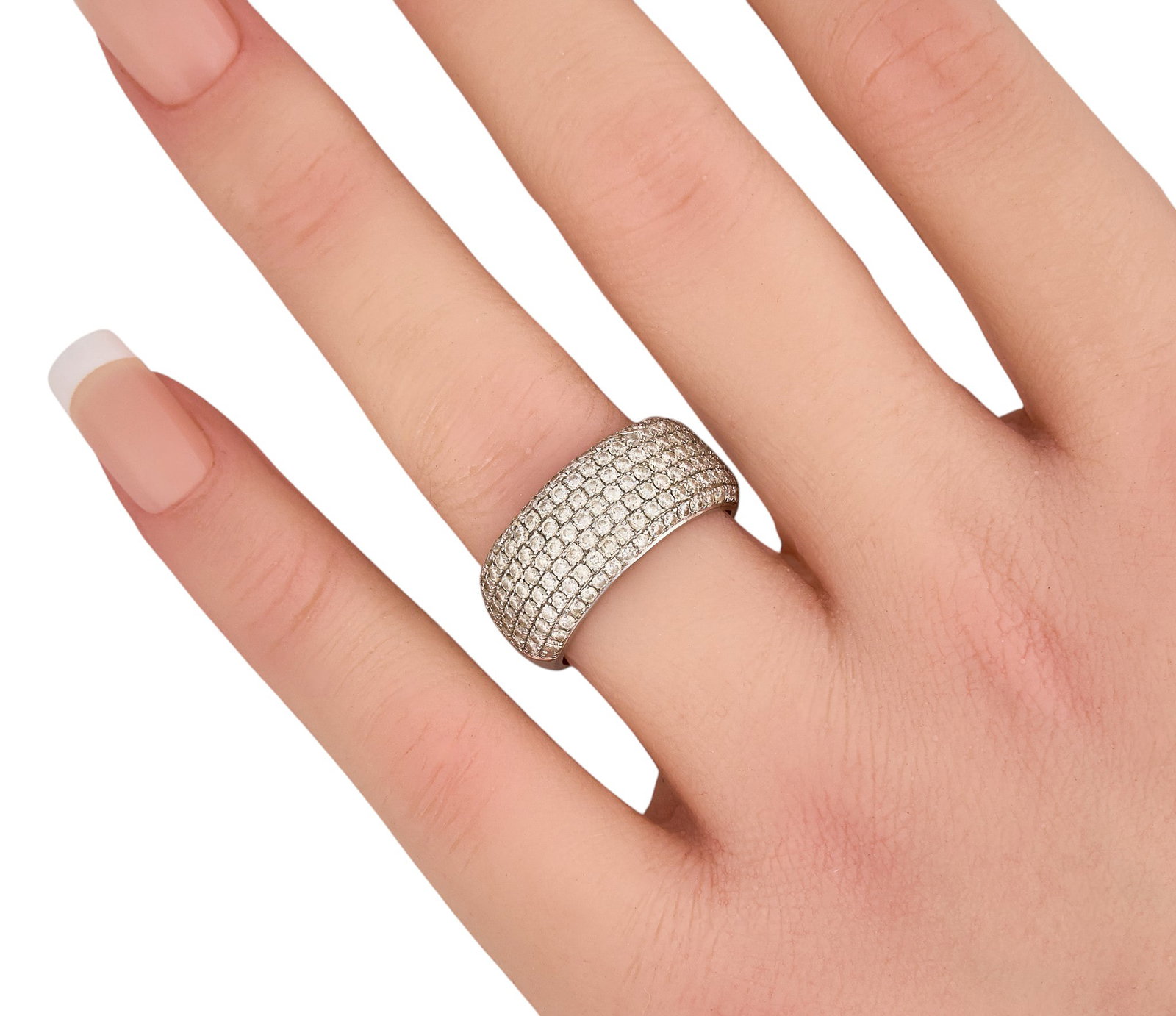 14K Pave Diamond Ring - 2
