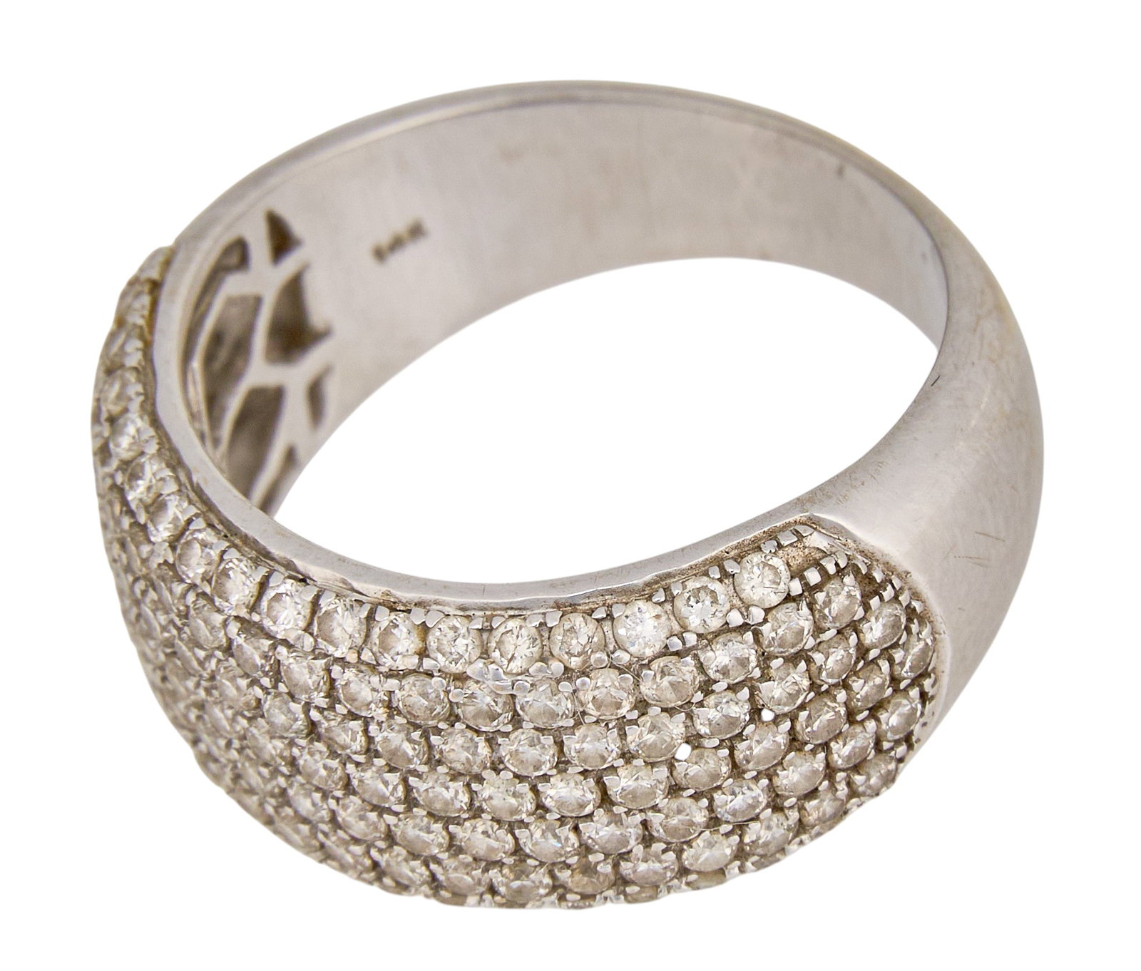 14K Pave Diamond Ring - 3