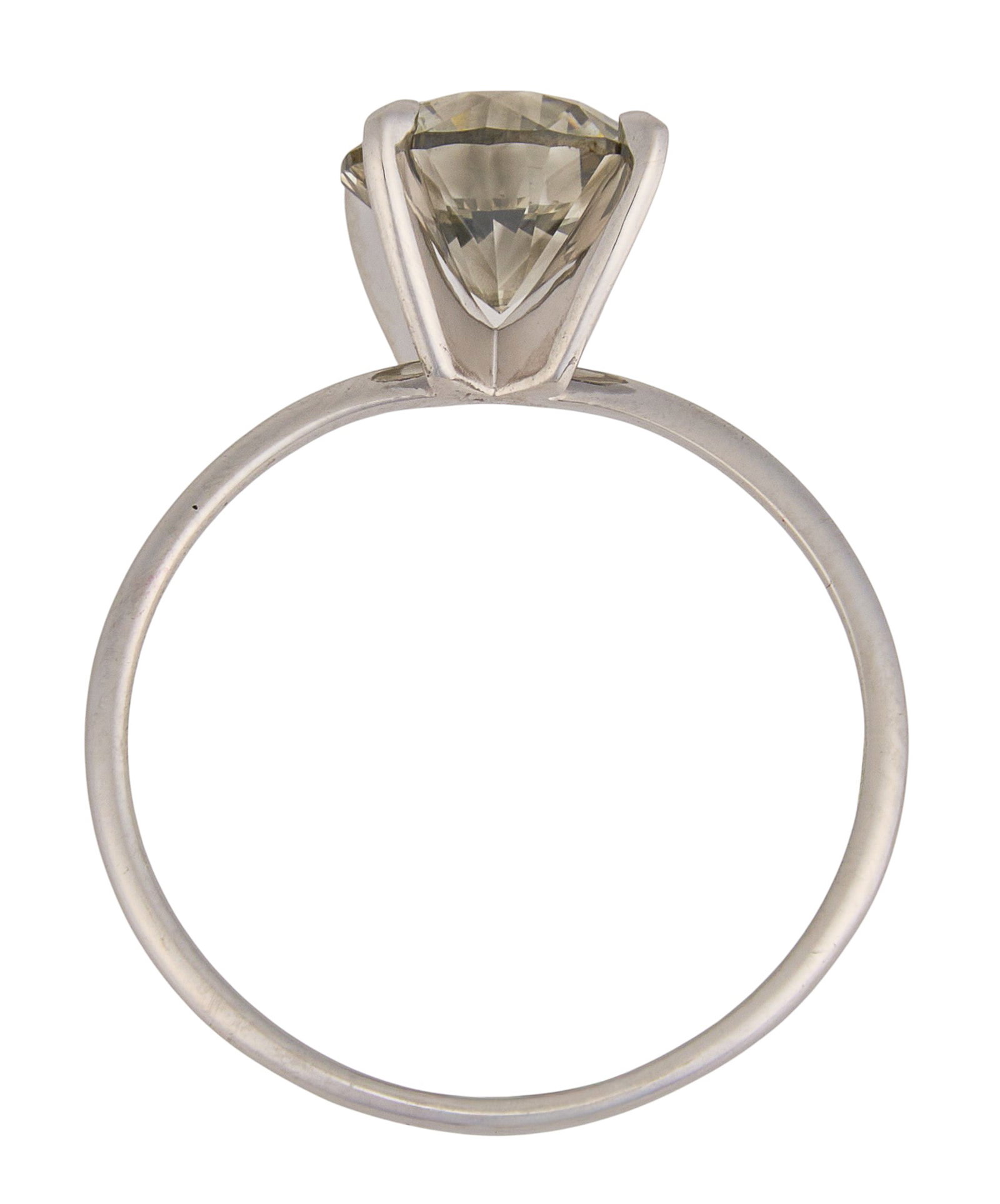 14K Yellow Diamond Solitaire Ring - 3