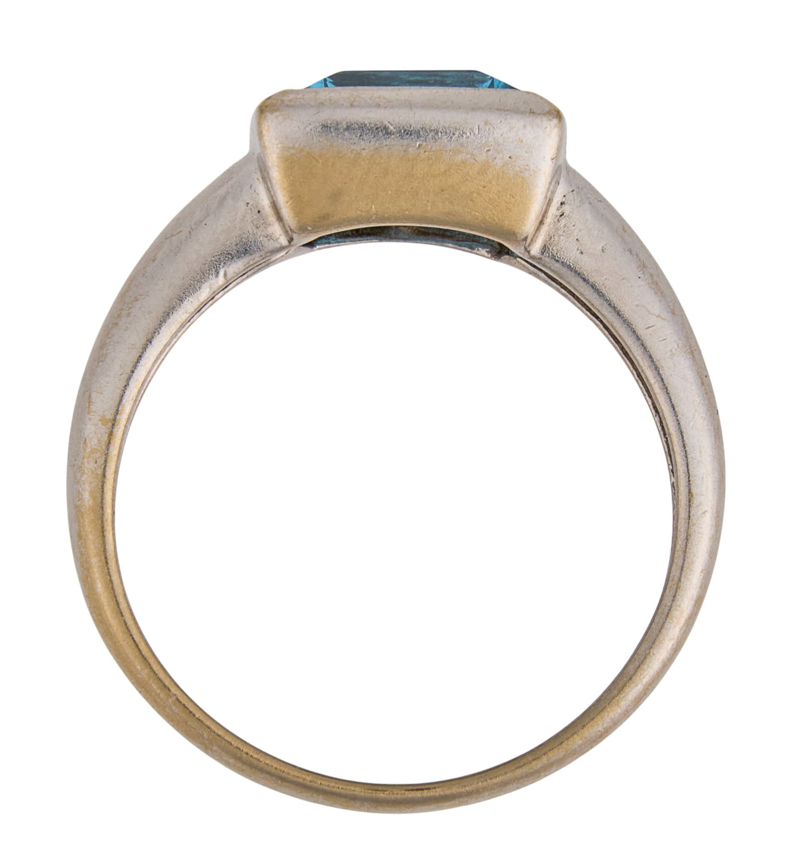 18K Blue Topaz Ring - 4