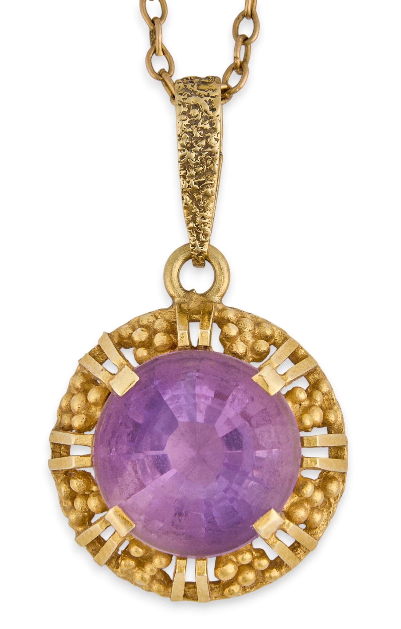 14K Amethyst Pendant Necklace (1 of 4)