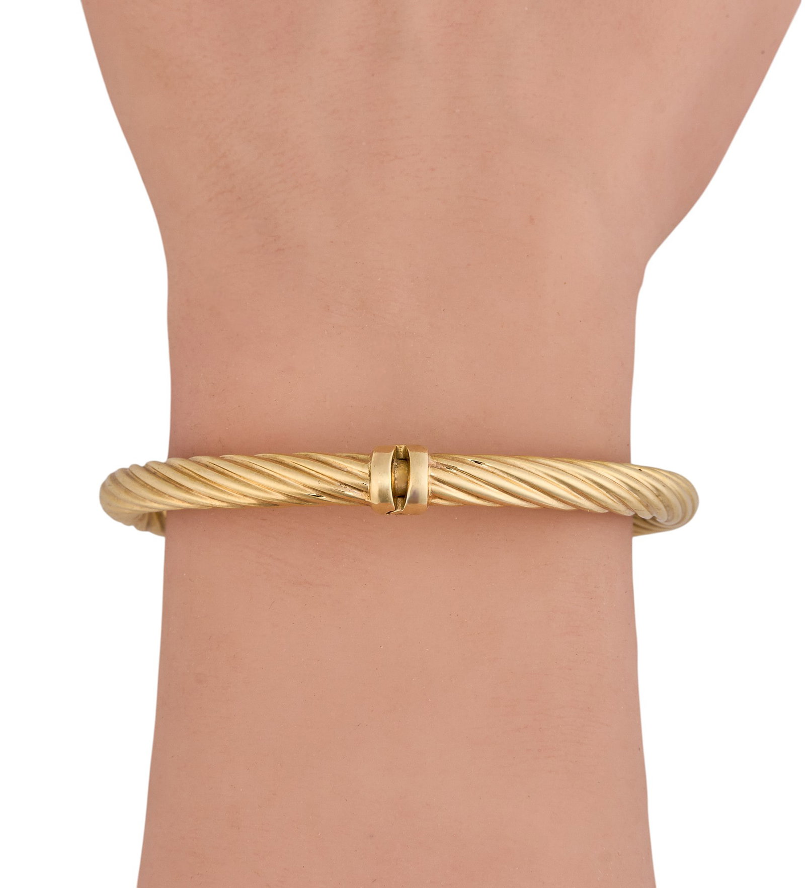 14K Amethyst Twisted Cuff - 2
