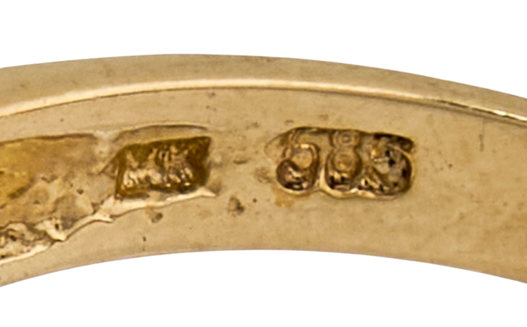 14K Jade Cocktail Ring - 4