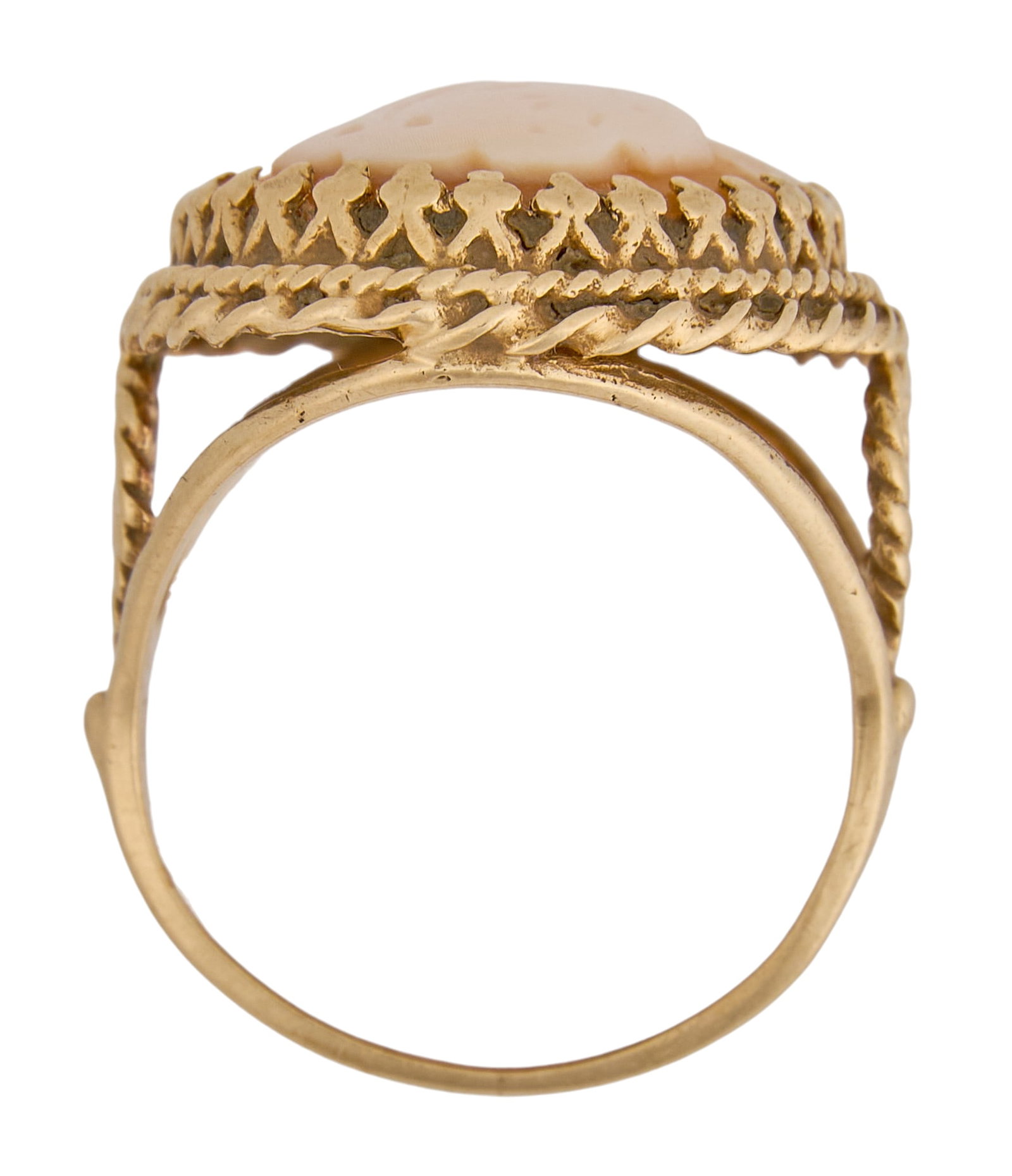14K Cameo Ring - 4