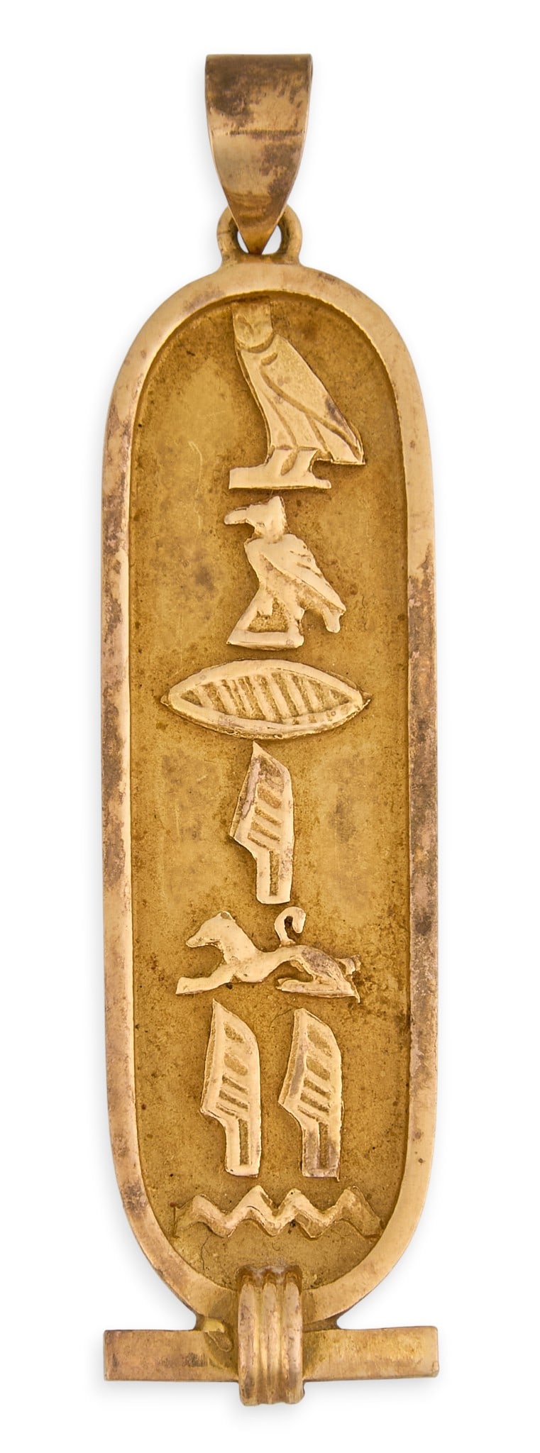 18K Egyptian Cartouche Pendant (1 of 3)