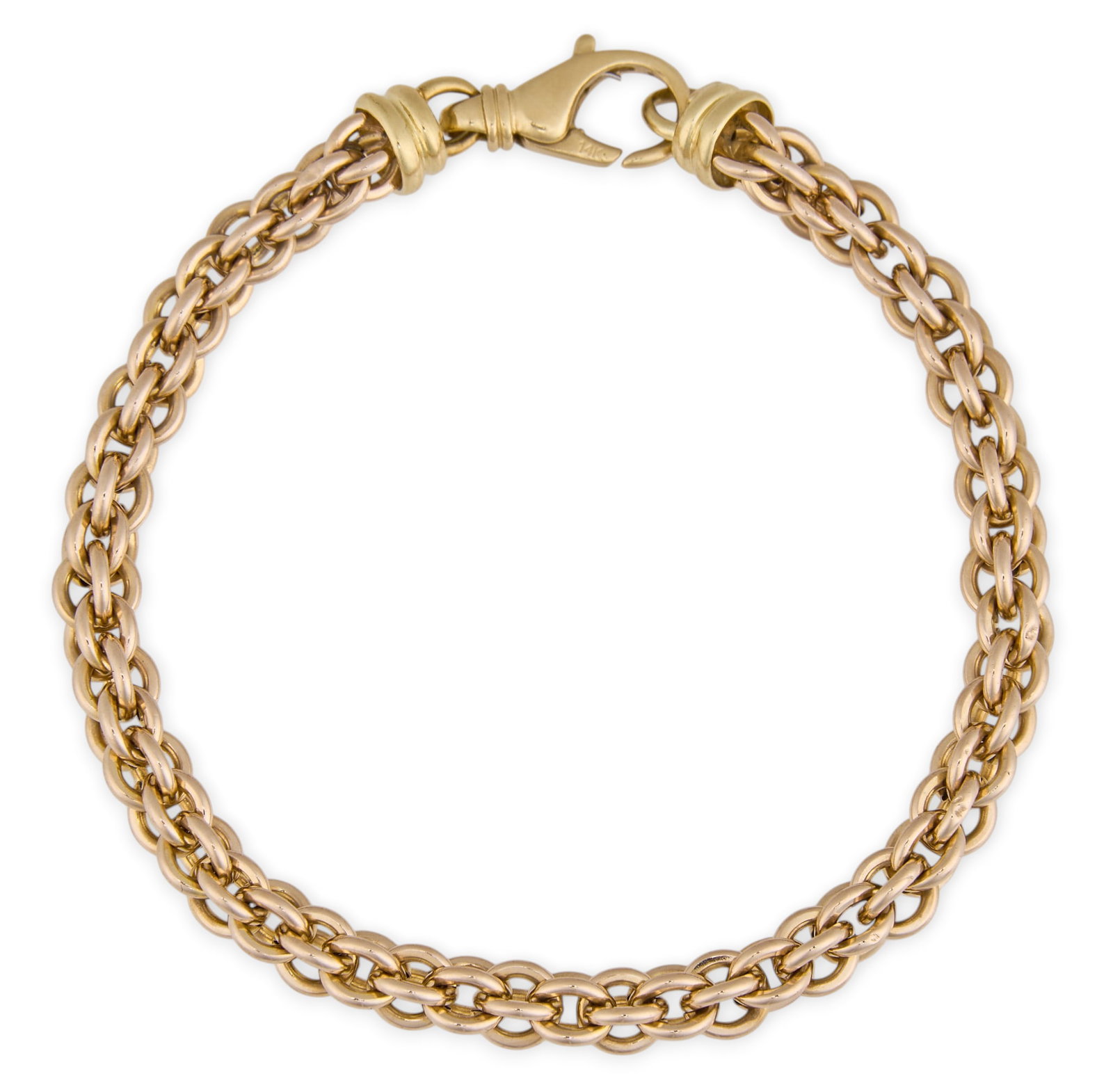 14K Fancy Link Bracelet (1 of 4)