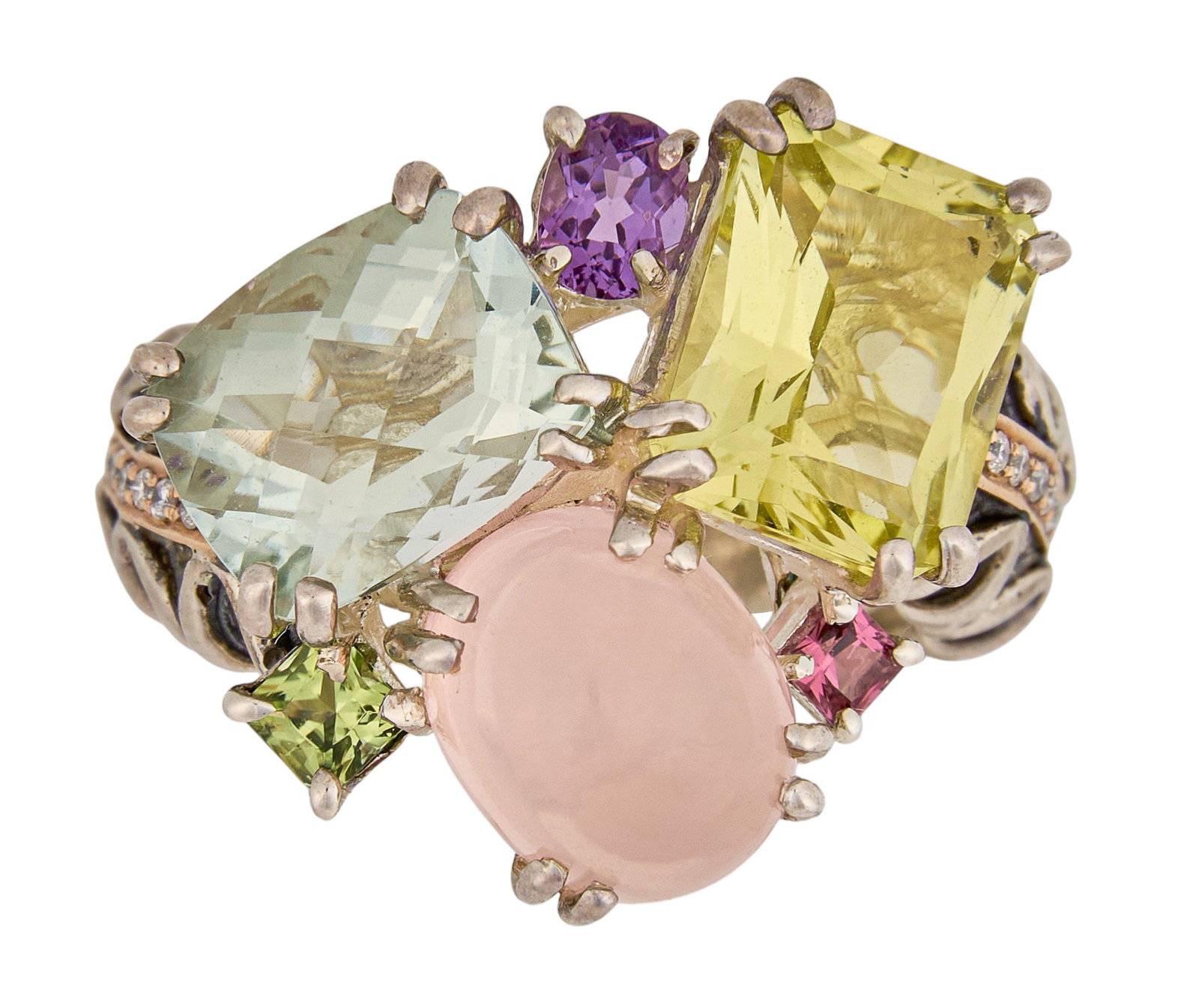 Bellarri 18K/Sterling Multi-Stone Cocktail Ring (1 of 5)