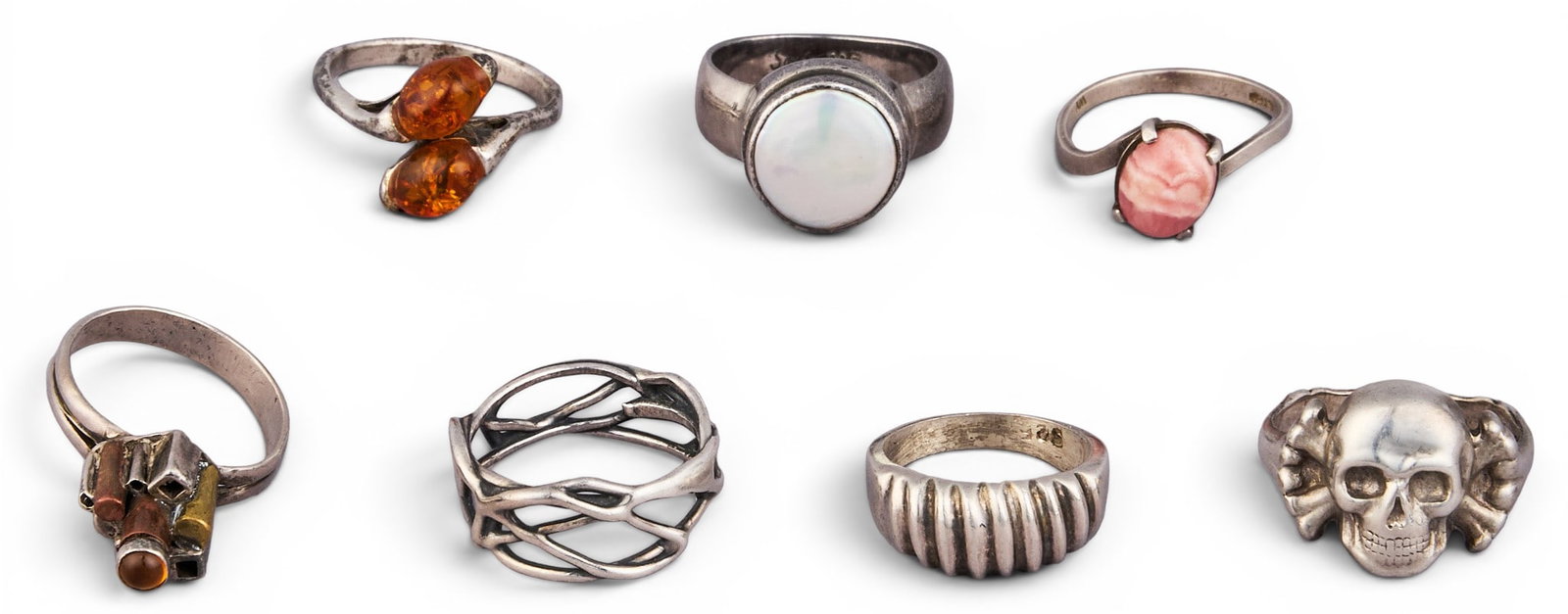 (7) Sterling Silver Rings - 4