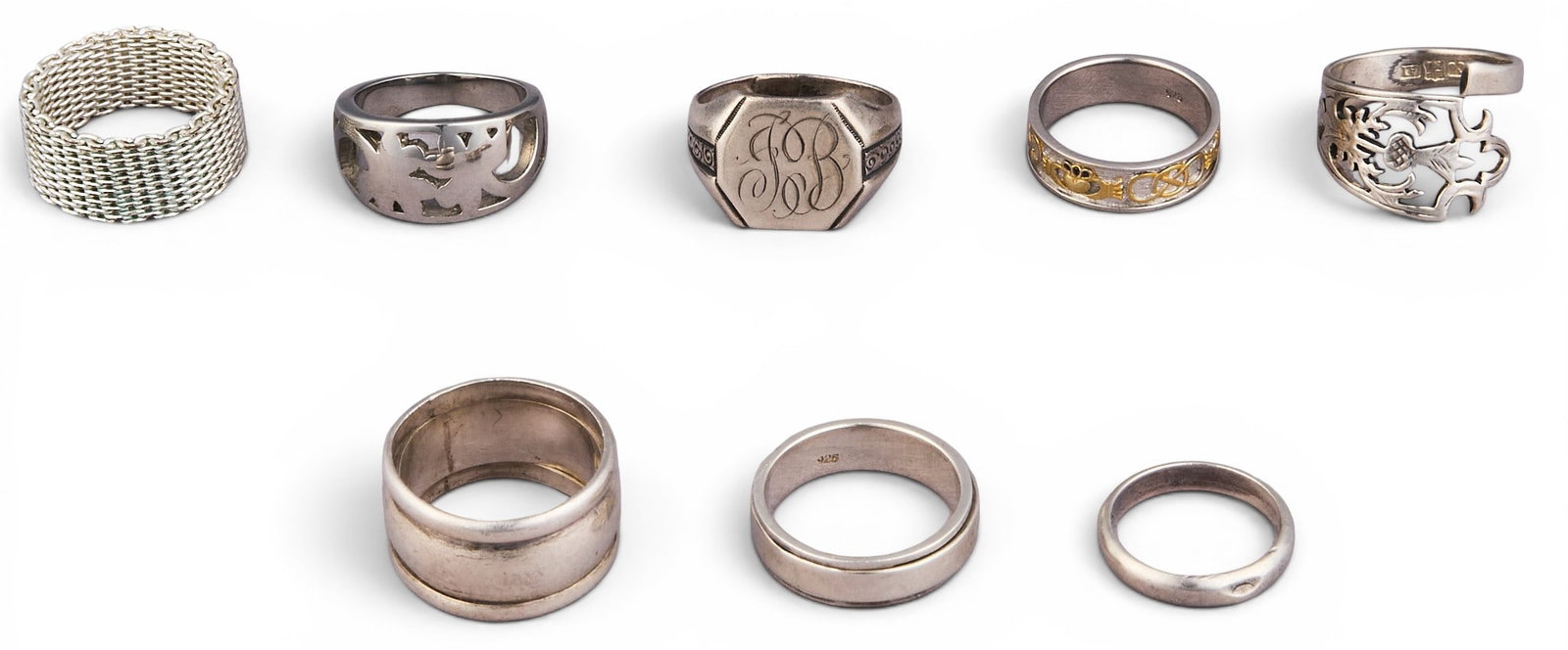 (8) Sterling Silver Rings - 4