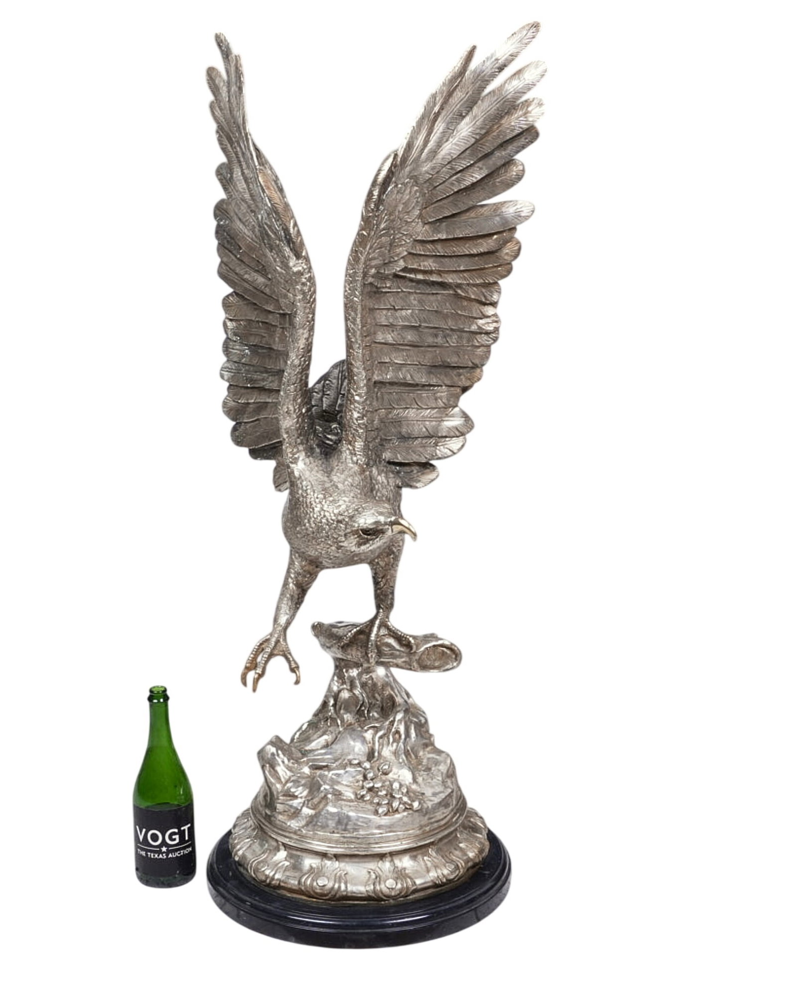 Large Silver Finish Eagle - 2