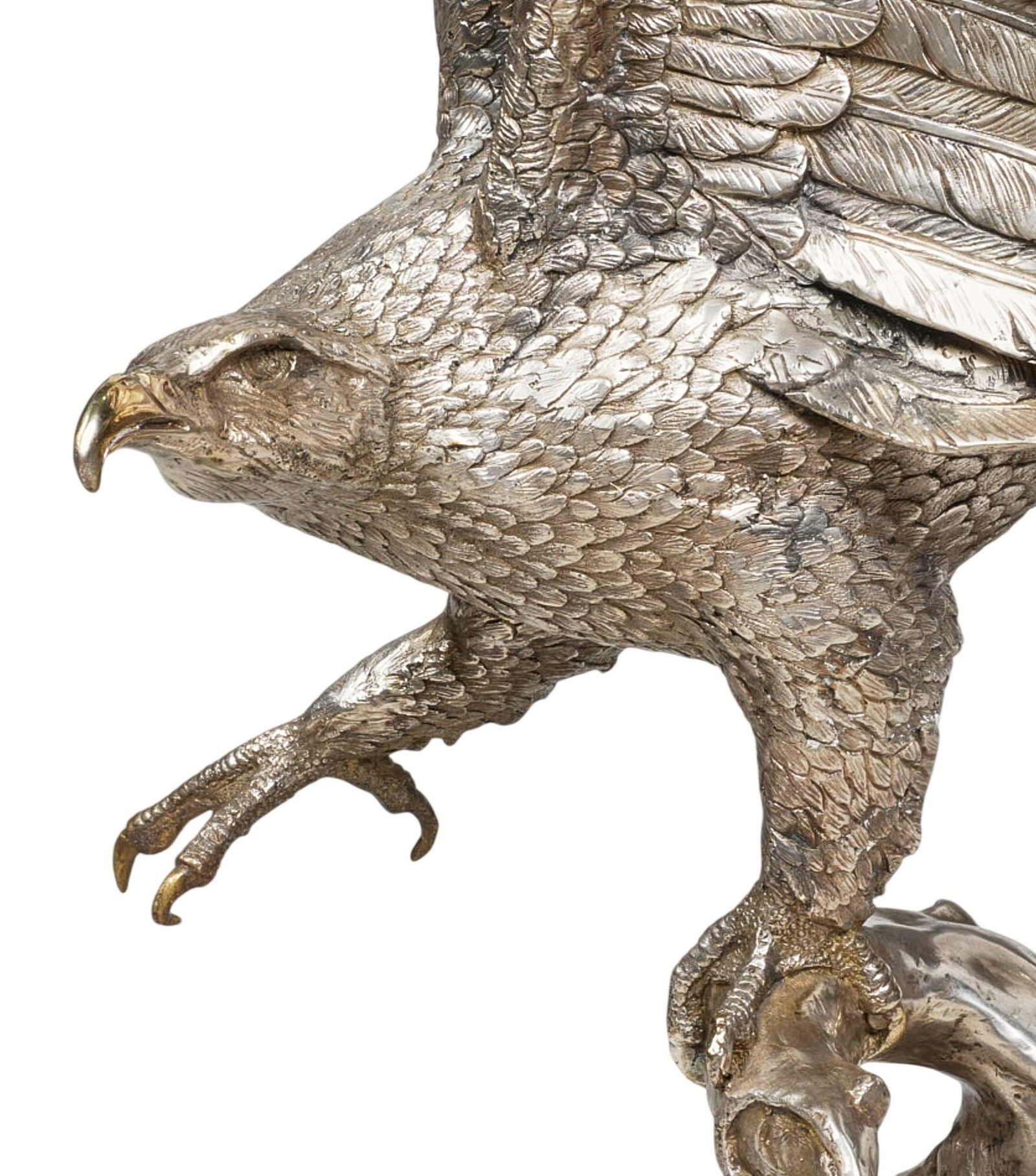 Large Silver Finish Eagle - 3
