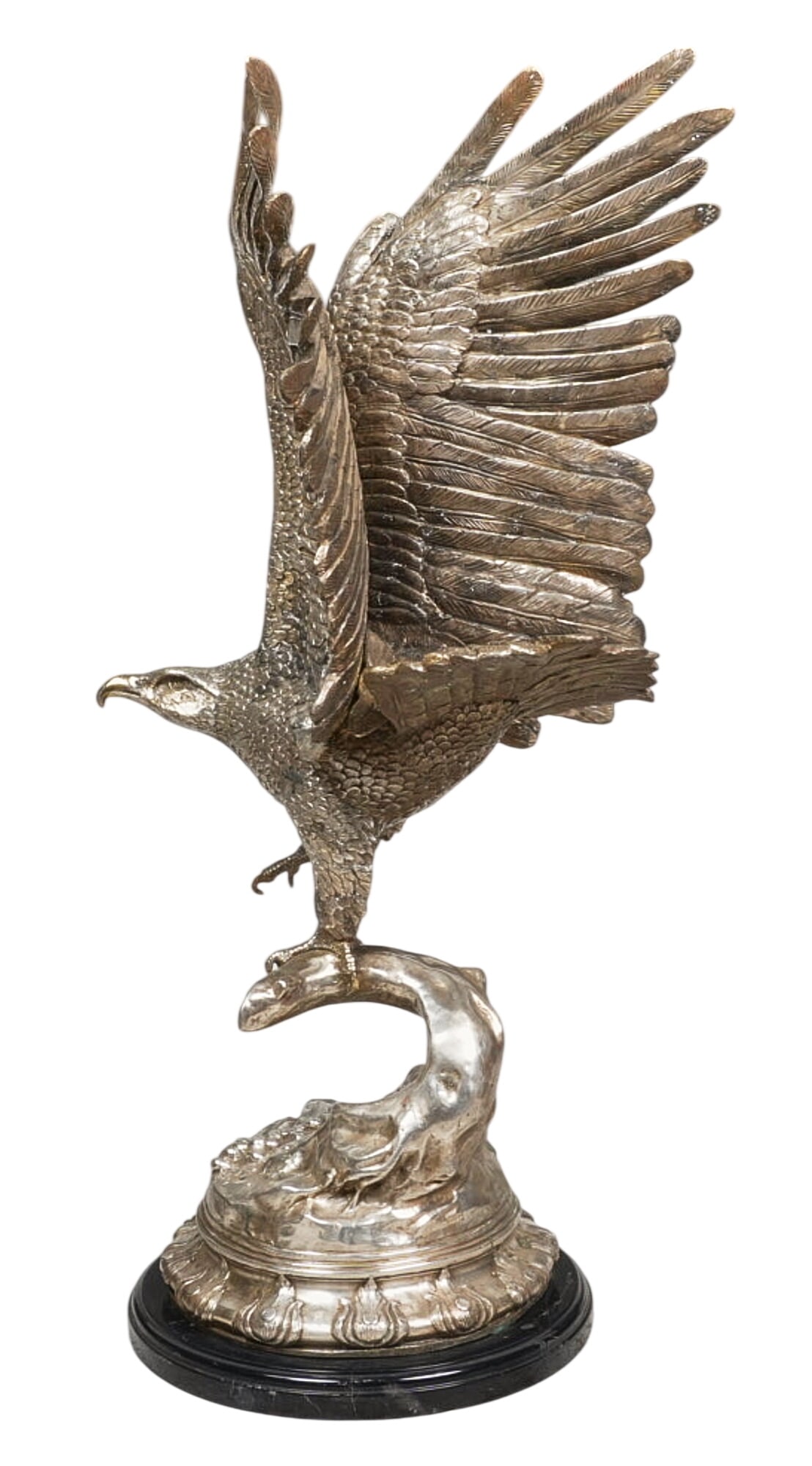 Large Silver Finish Eagle - 5