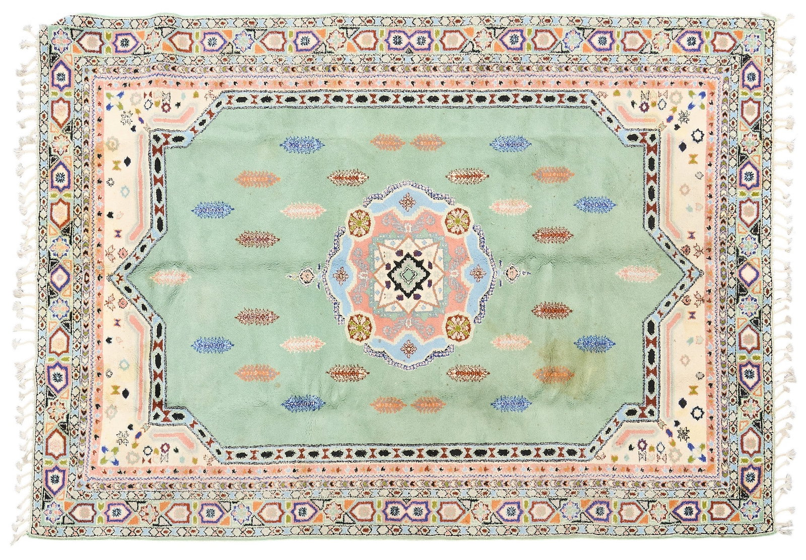 Hand-Knotted Turkish Oushak Rug, 9 ft. 10 in. x 6 ft. 6 in.: Hand-knotted Turkish Oushak rug 9 ft. 10 in. x 6 ft. 6 in. 