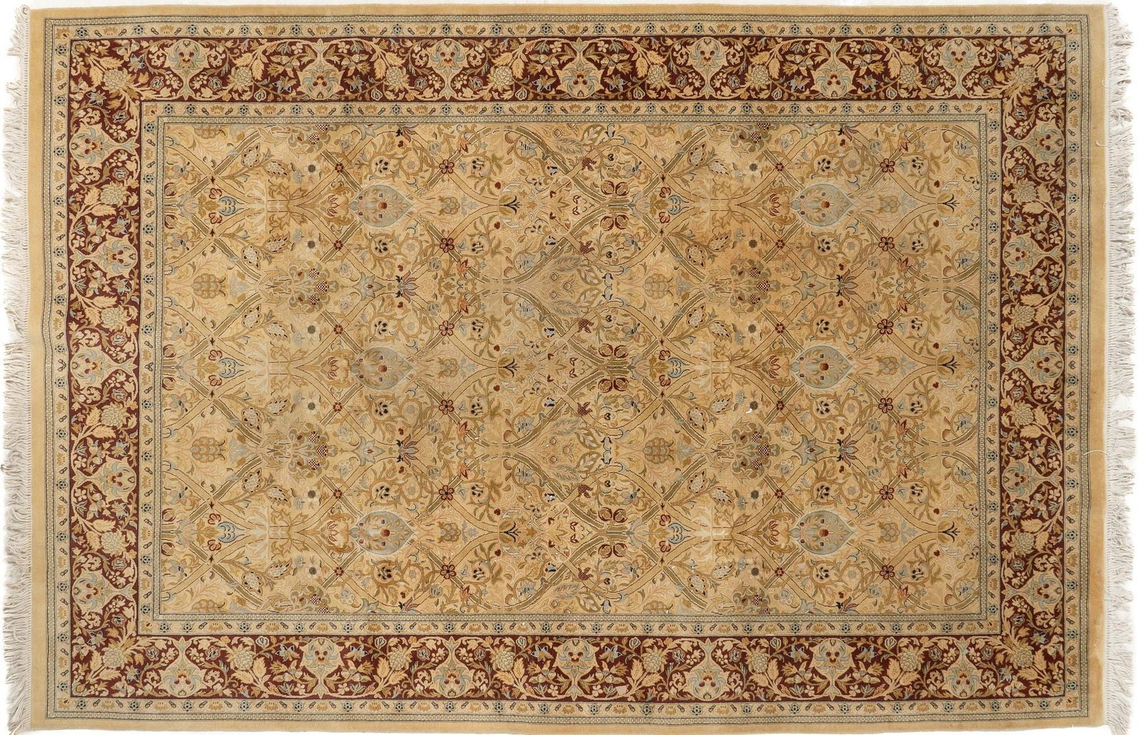 Handwoven Estate Rug, 9 ft. x 6 ft.: Handwoven estate rug 9 ft. x 6 ft. Provenance: Property from a home in San Antonio, Texas