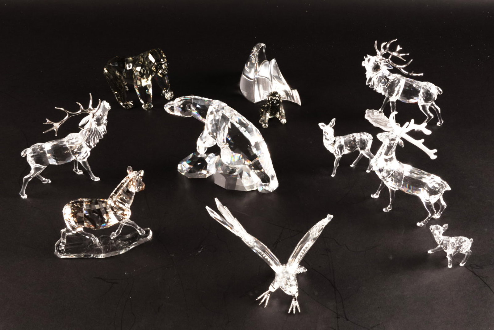 Group of Swarovski Crystal Animal Figurines (1 of 10)
