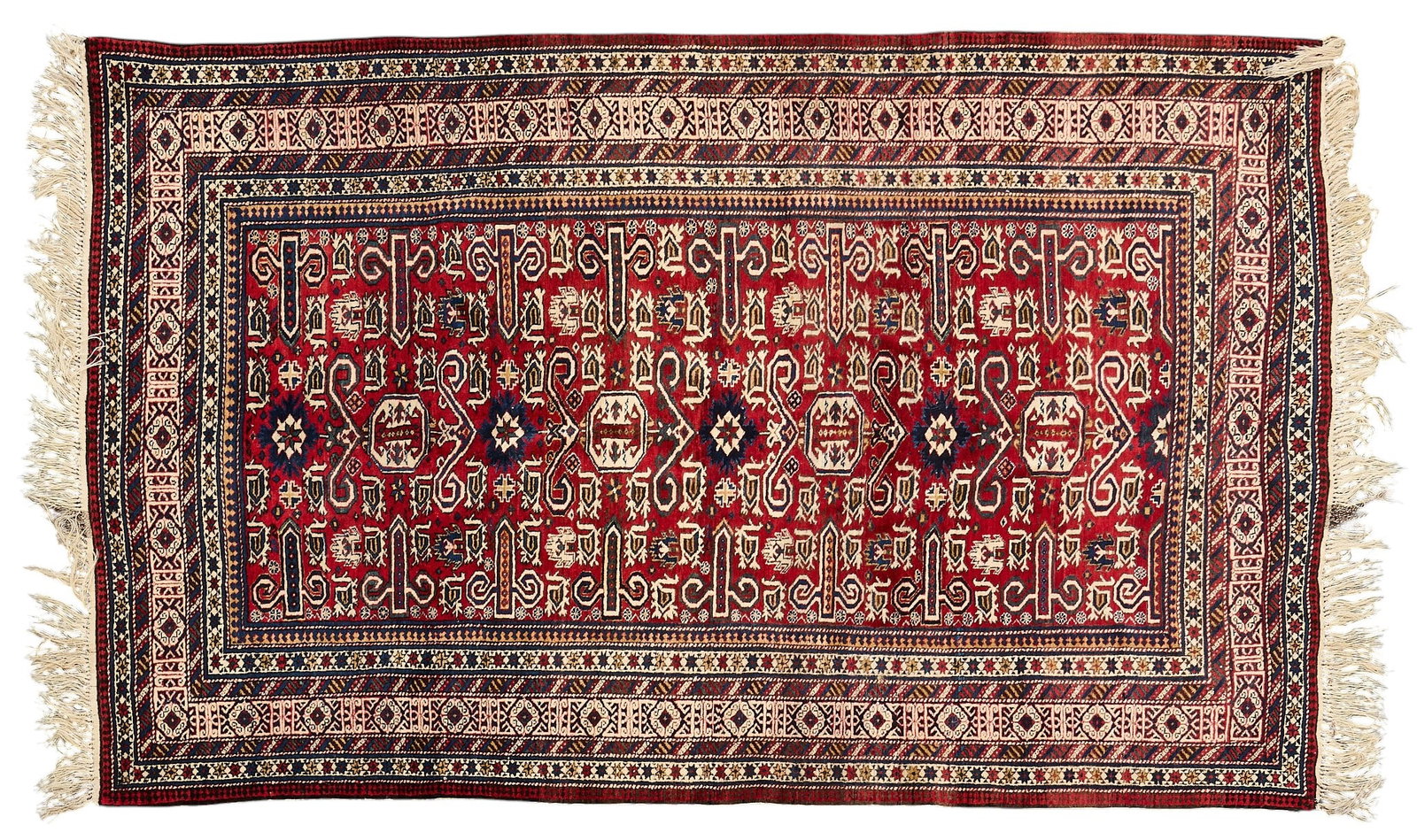 Hand-Knotted Oriental Style Rug, 9 ft. 11 in. x 5 ft. 4 in.: Hand-knotted Oriental style rug 9 ft. 11 in. x 5 ft. 4 in. Provenance: Property from a home in San Antonio, TX