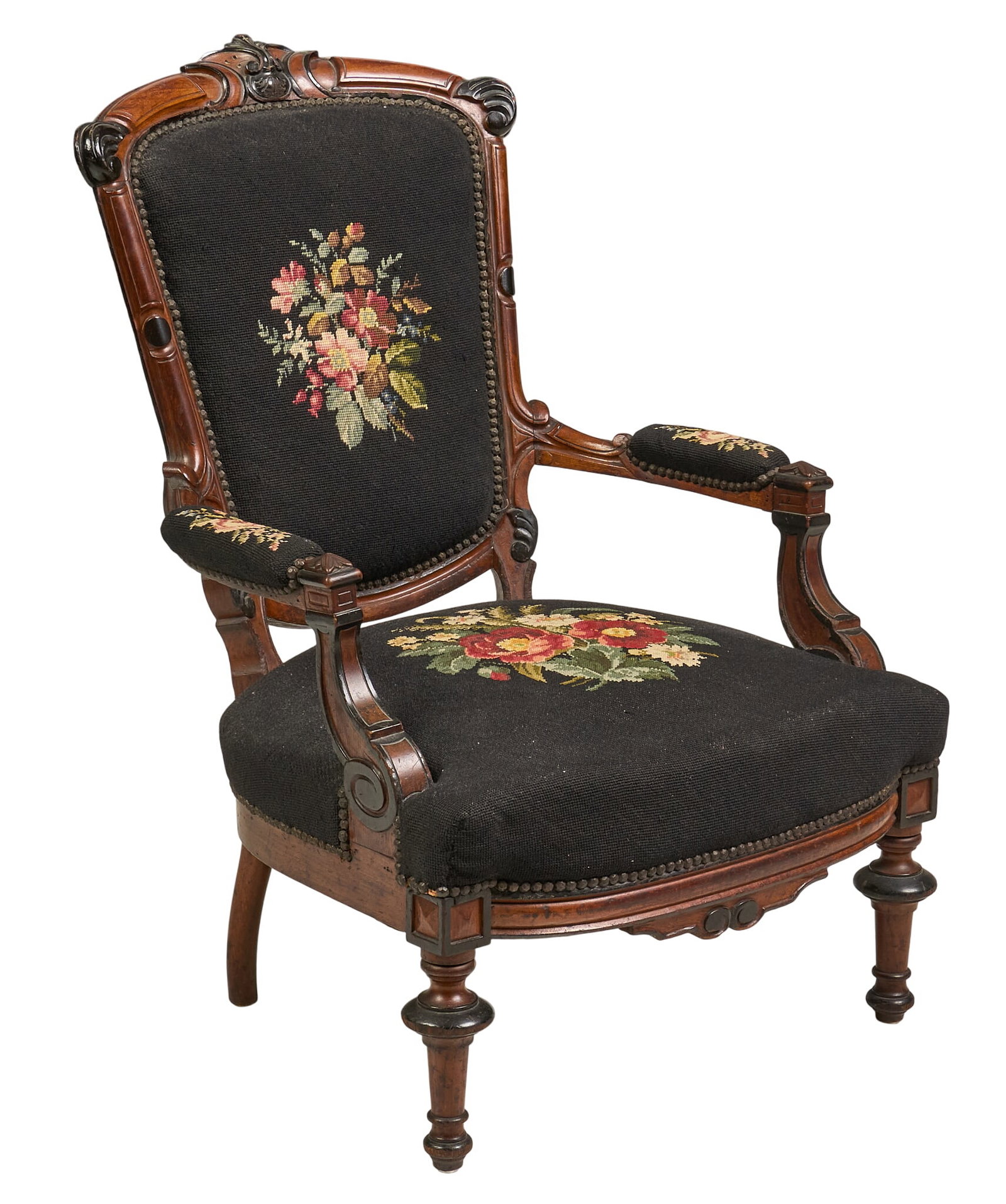 Victorian Style Needlepoint Chair (1 of 3)
